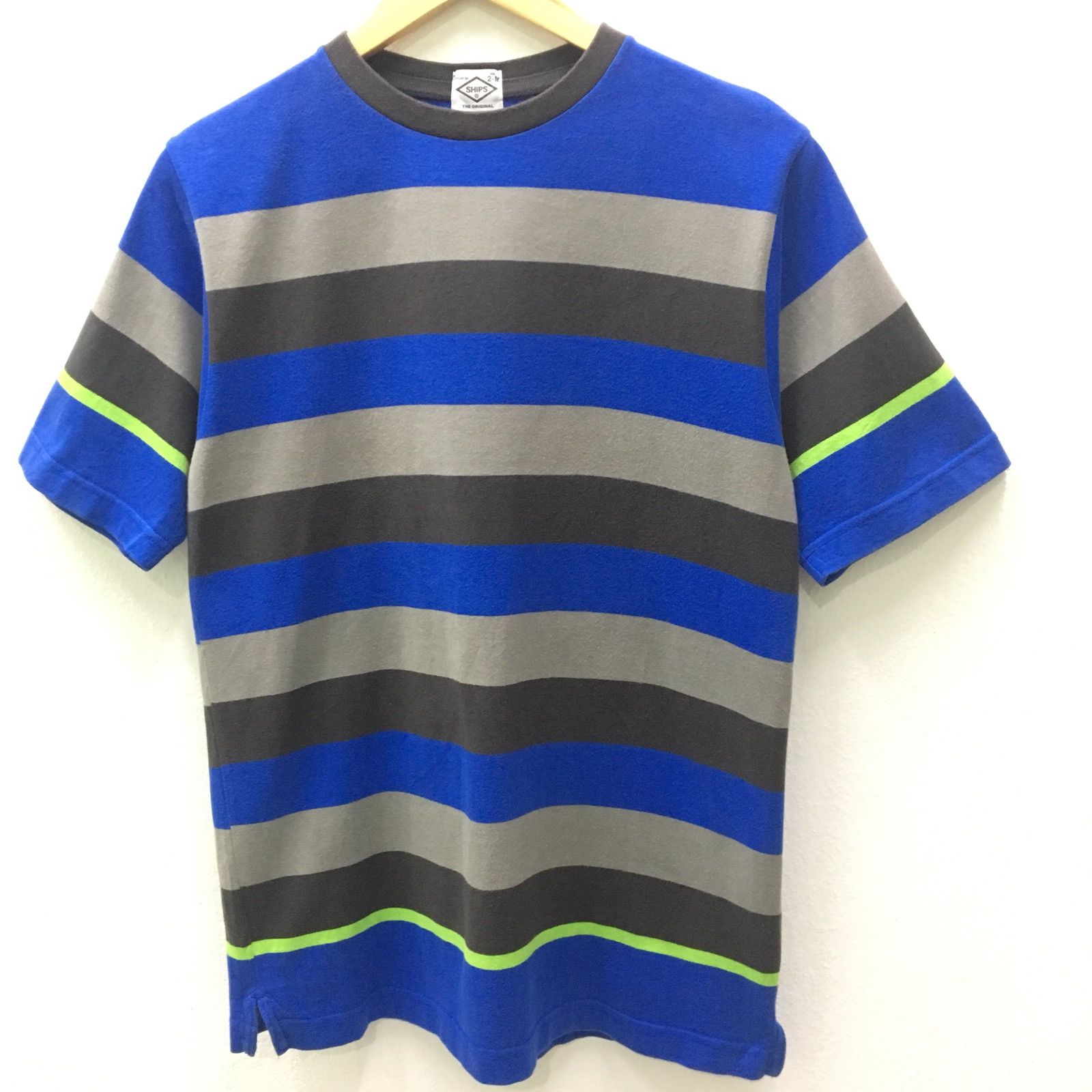 SHIPS Ships Japanese Brand Stripe T-shirts Made In Japan Size US M / EU 48-50 / 2 - 3 Thumbnail