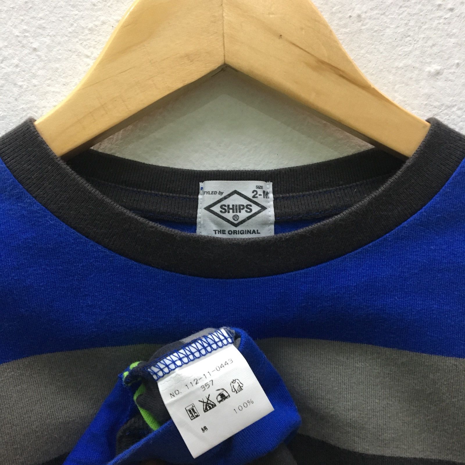 SHIPS Ships Japanese Brand Stripe T-shirts Made In Japan Size US M / EU 48-50 / 2 - 6 Thumbnail