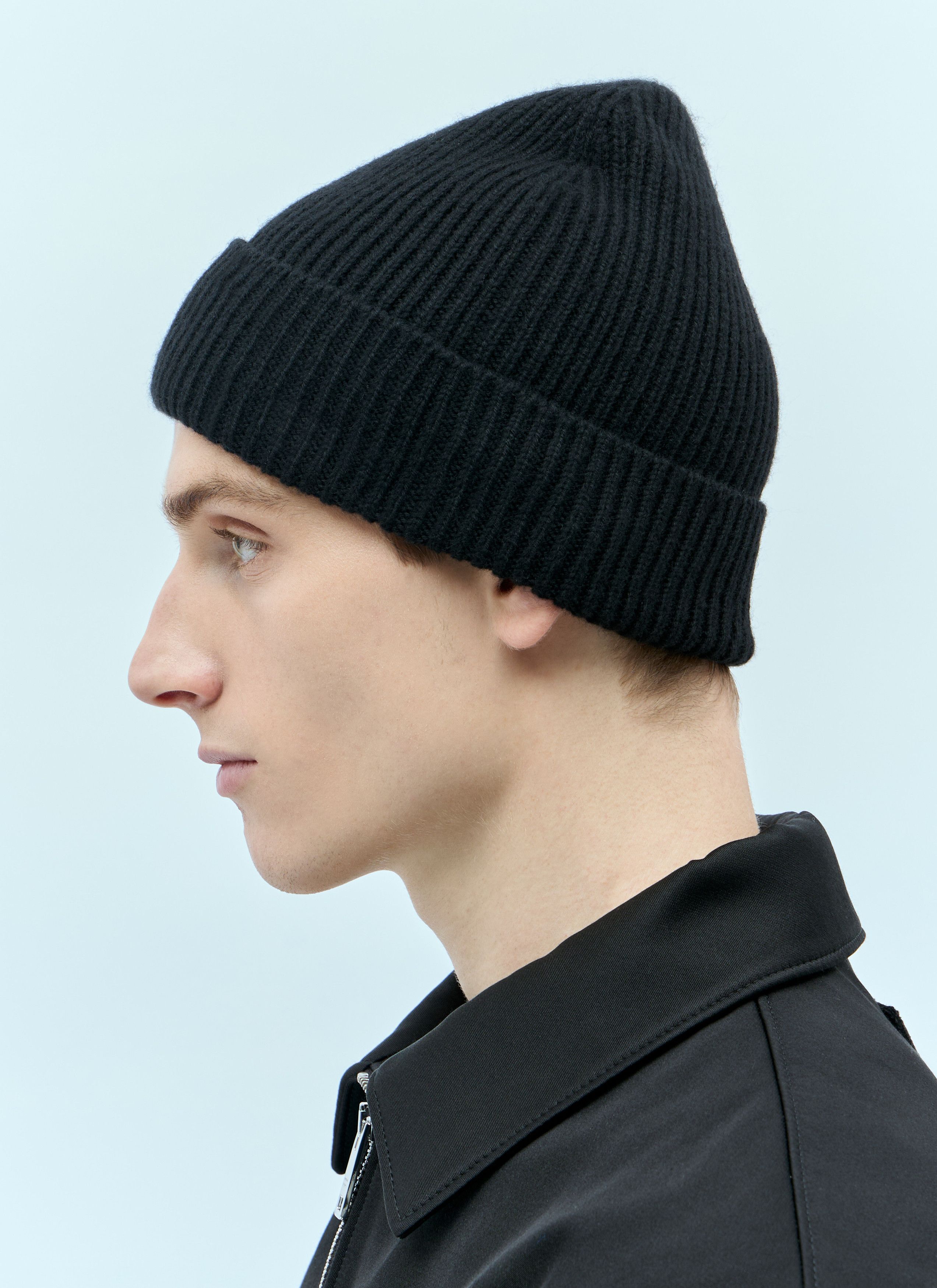 Burberry Ribbed Cashmere Beanie Size ONE SIZE - 4 Thumbnail