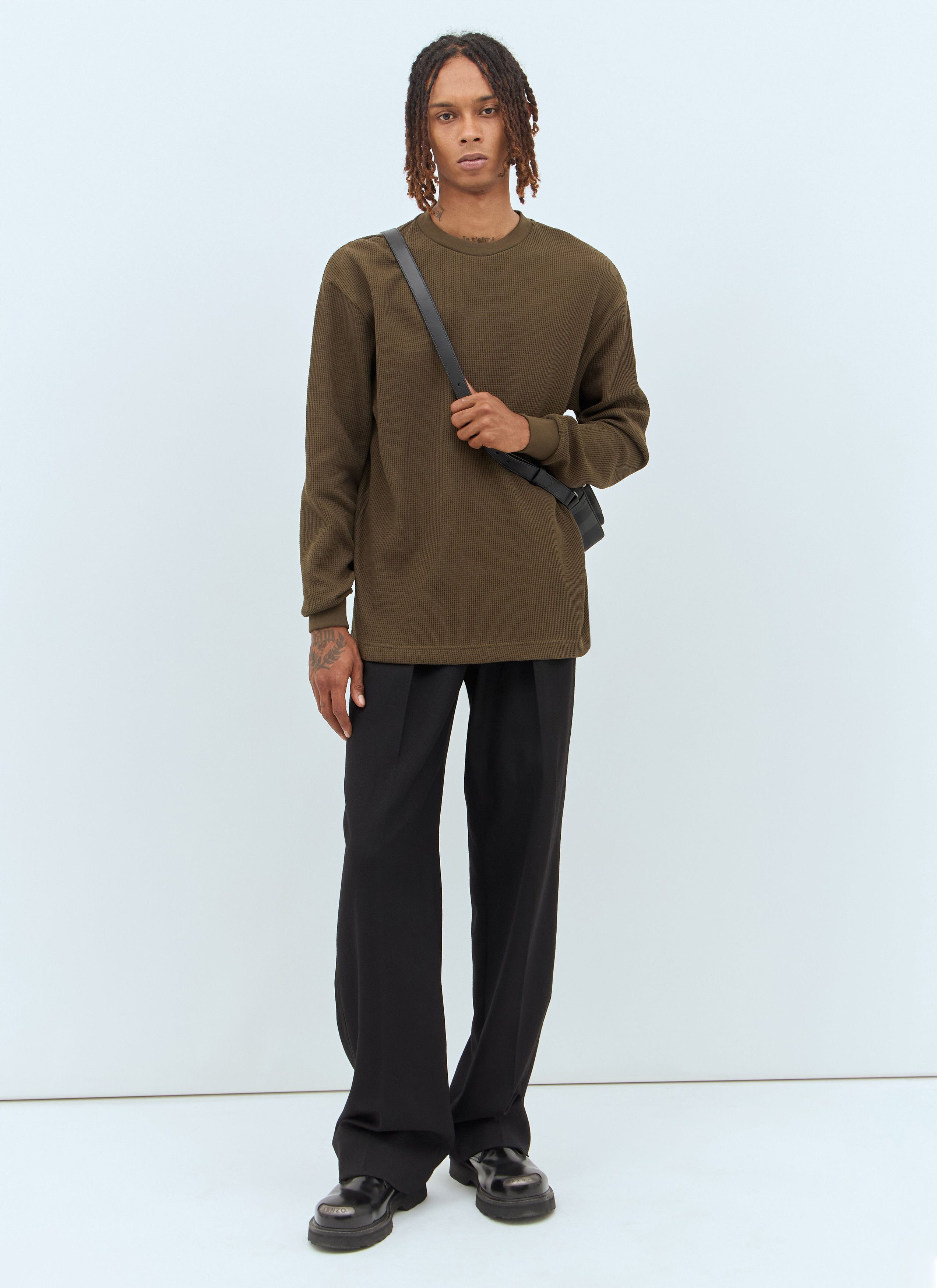Burberry EKD Waffle Knit Top Size US XL / EU 56 / 4 - 2 Thumbnail
