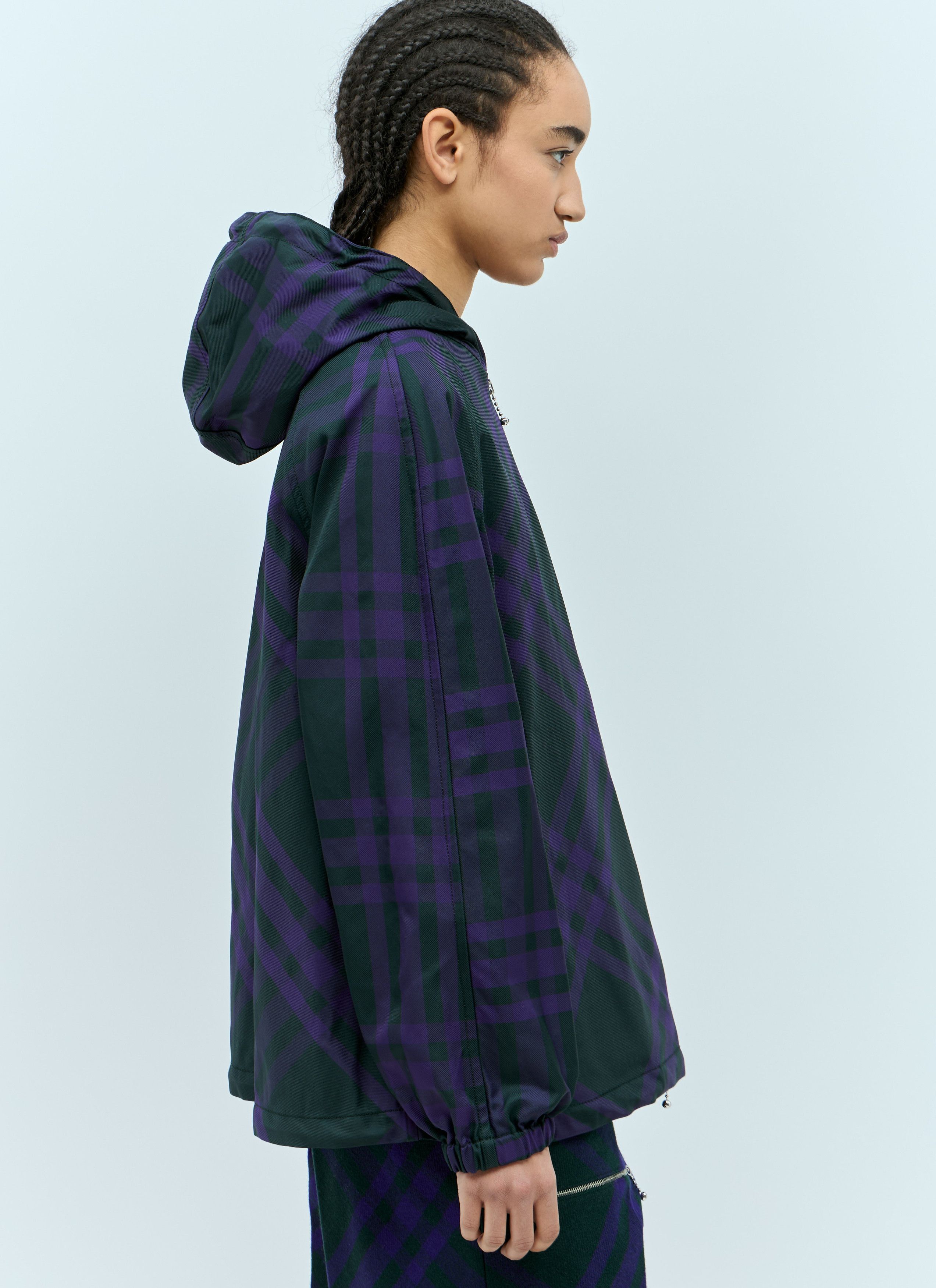 Burberry Check Nylon-Twill Windbreaker Jacket Size XXS / US 00 / IT 34 - 3 Thumbnail