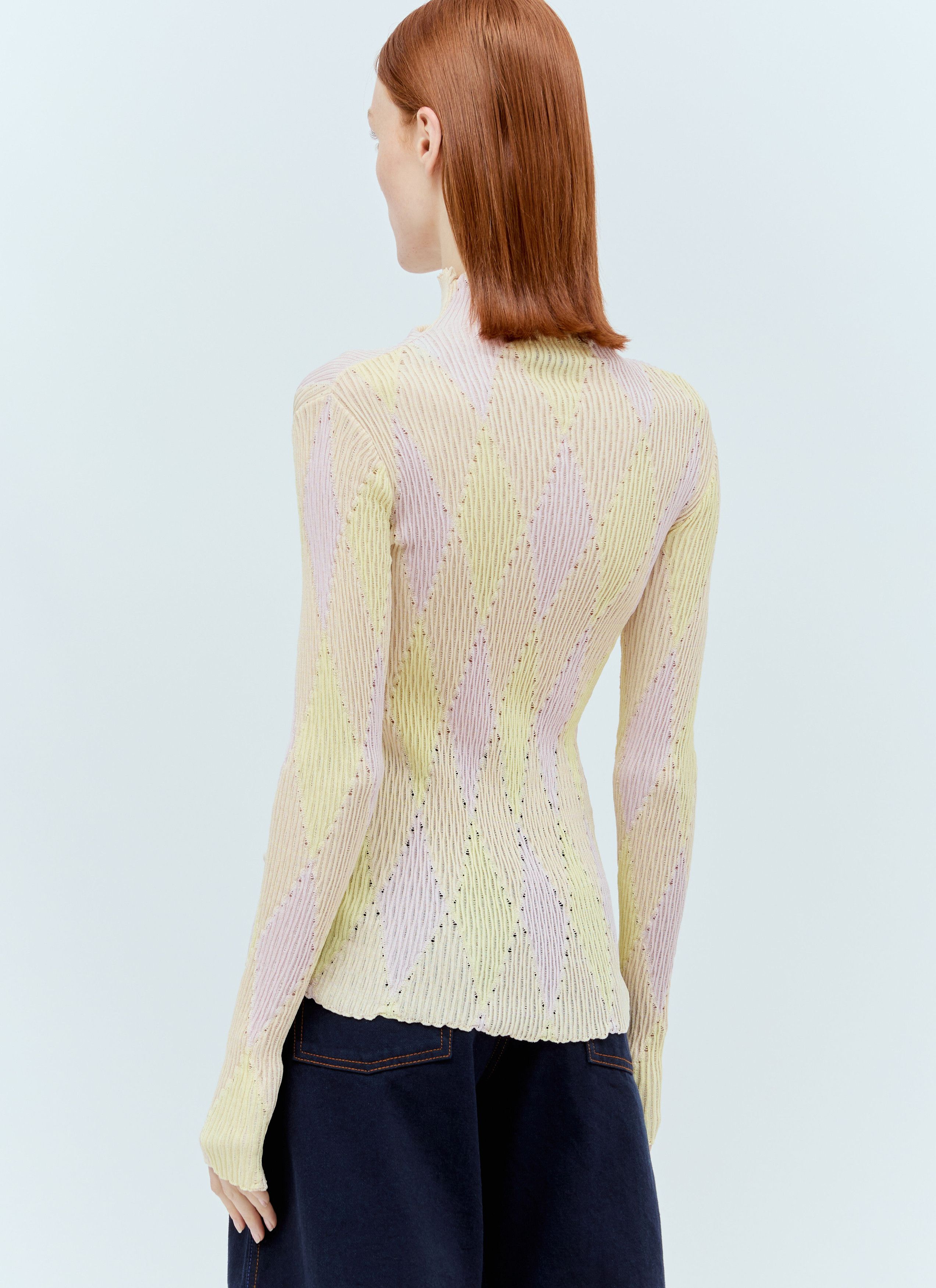 Burberry Argyle High-Neck Sweater Size XS / US 0-2 / IT 36-38 - 5 Thumbnail