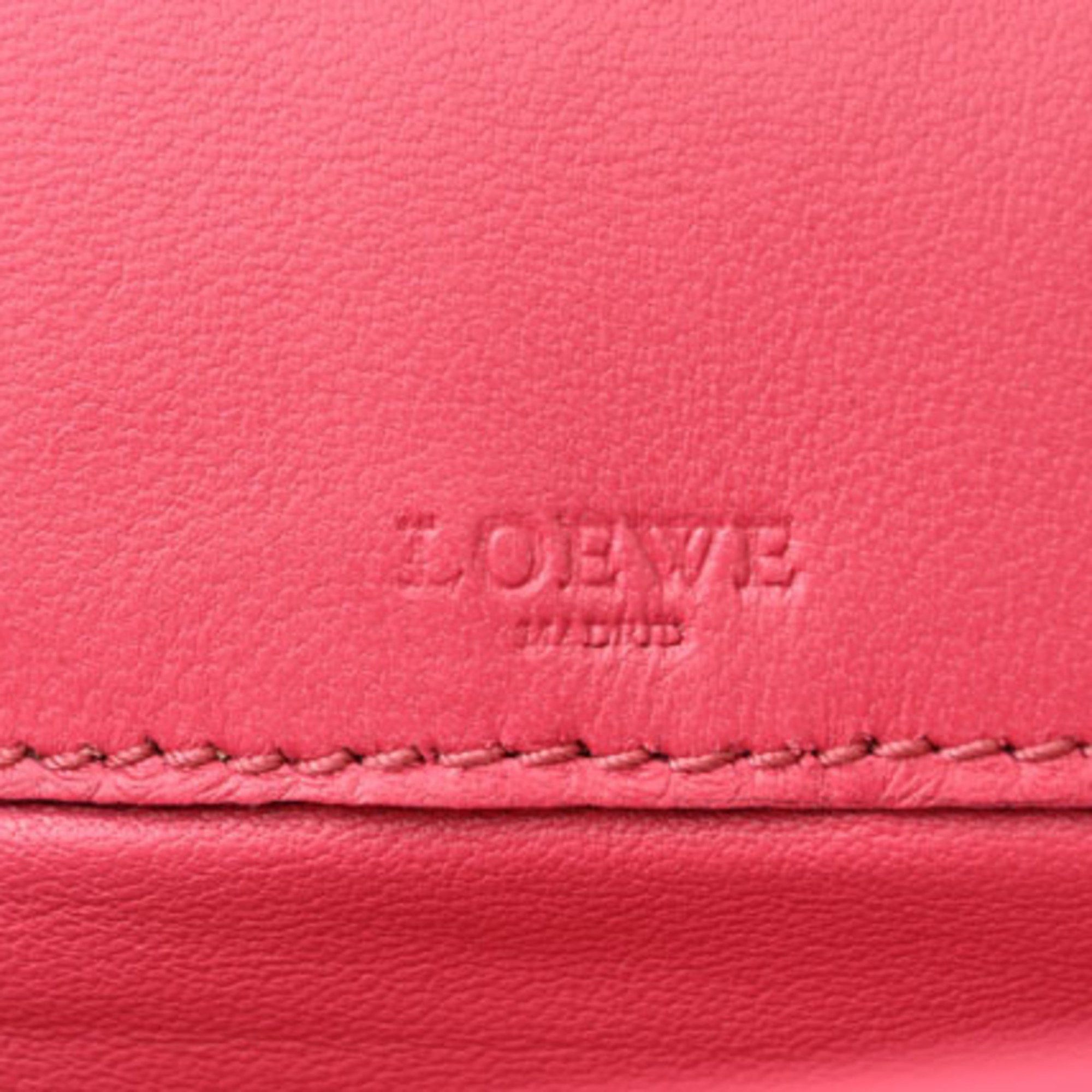 Loewe LOEWE Clutch Bag Second Pouch Lamb Leather Anagram Fuchsia Size ONE SIZE - 7 Thumbnail
