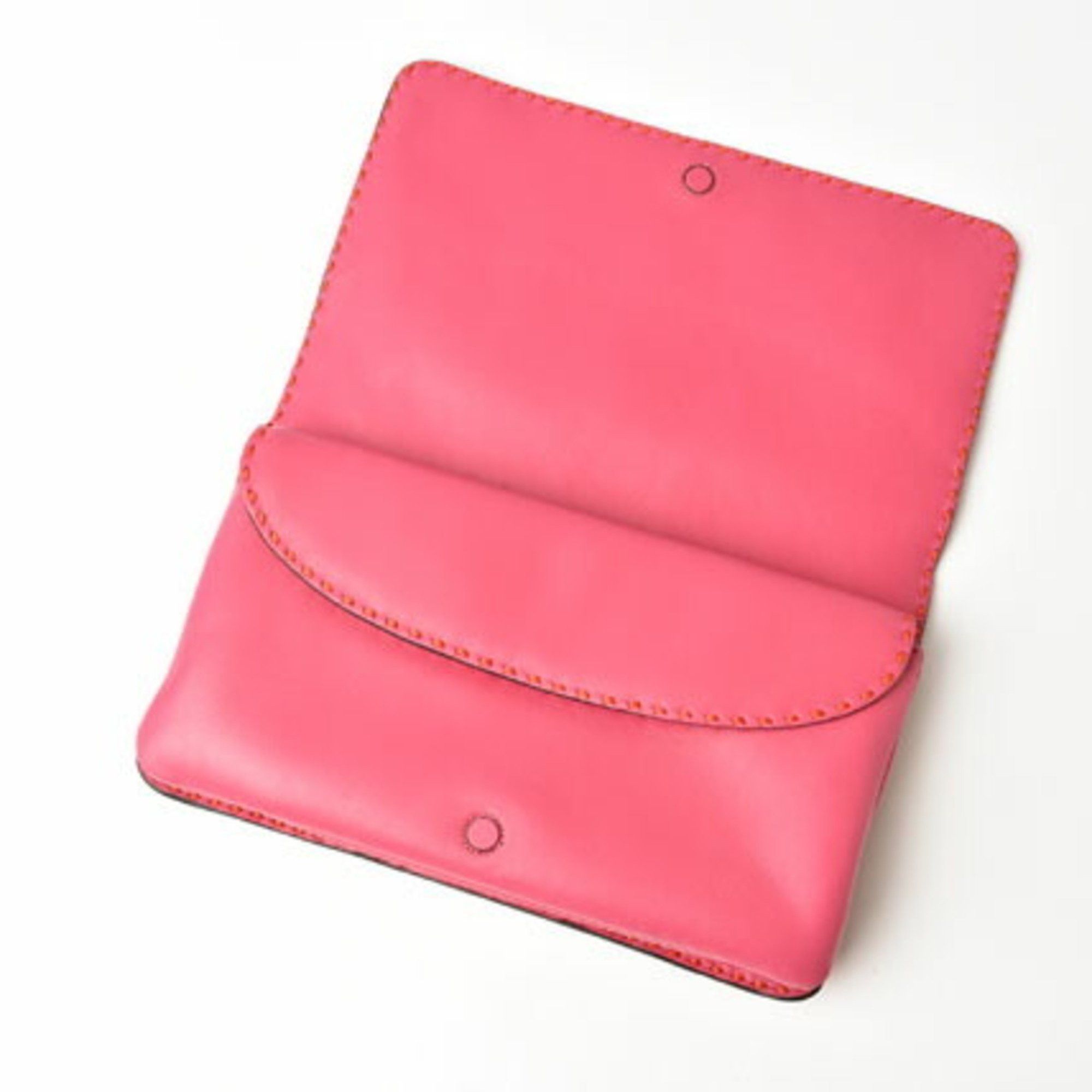 Loewe LOEWE Clutch Bag Second Pouch Lamb Leather Anagram Fuchsia Size ONE SIZE - 6 Thumbnail