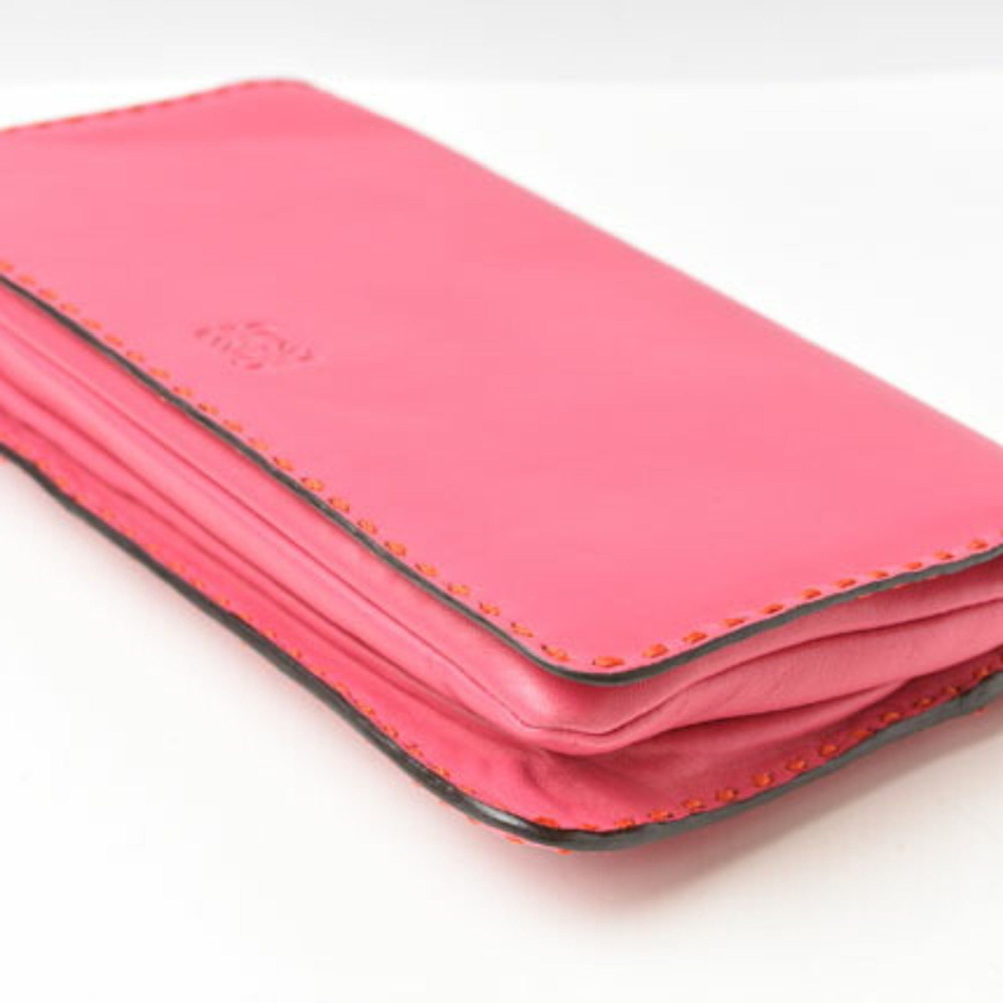 Loewe LOEWE Clutch Bag Second Pouch Lamb Leather Anagram Fuchsia Size ONE SIZE - 3 Thumbnail