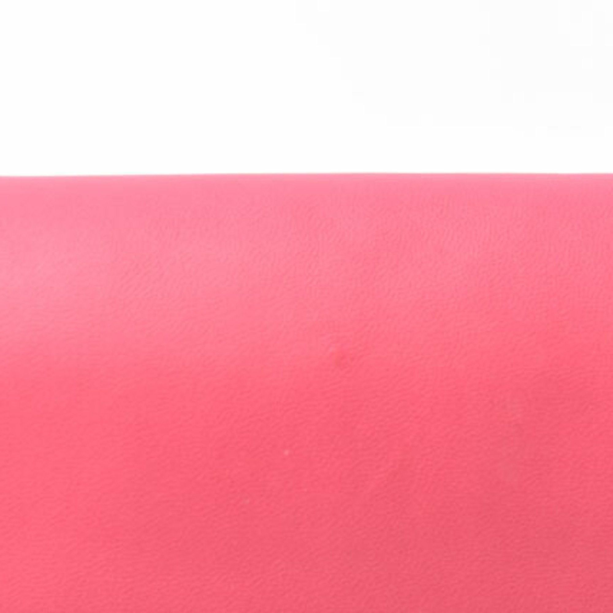 Loewe LOEWE Clutch Bag Second Pouch Lamb Leather Anagram Fuchsia Size ONE SIZE - 10 Thumbnail