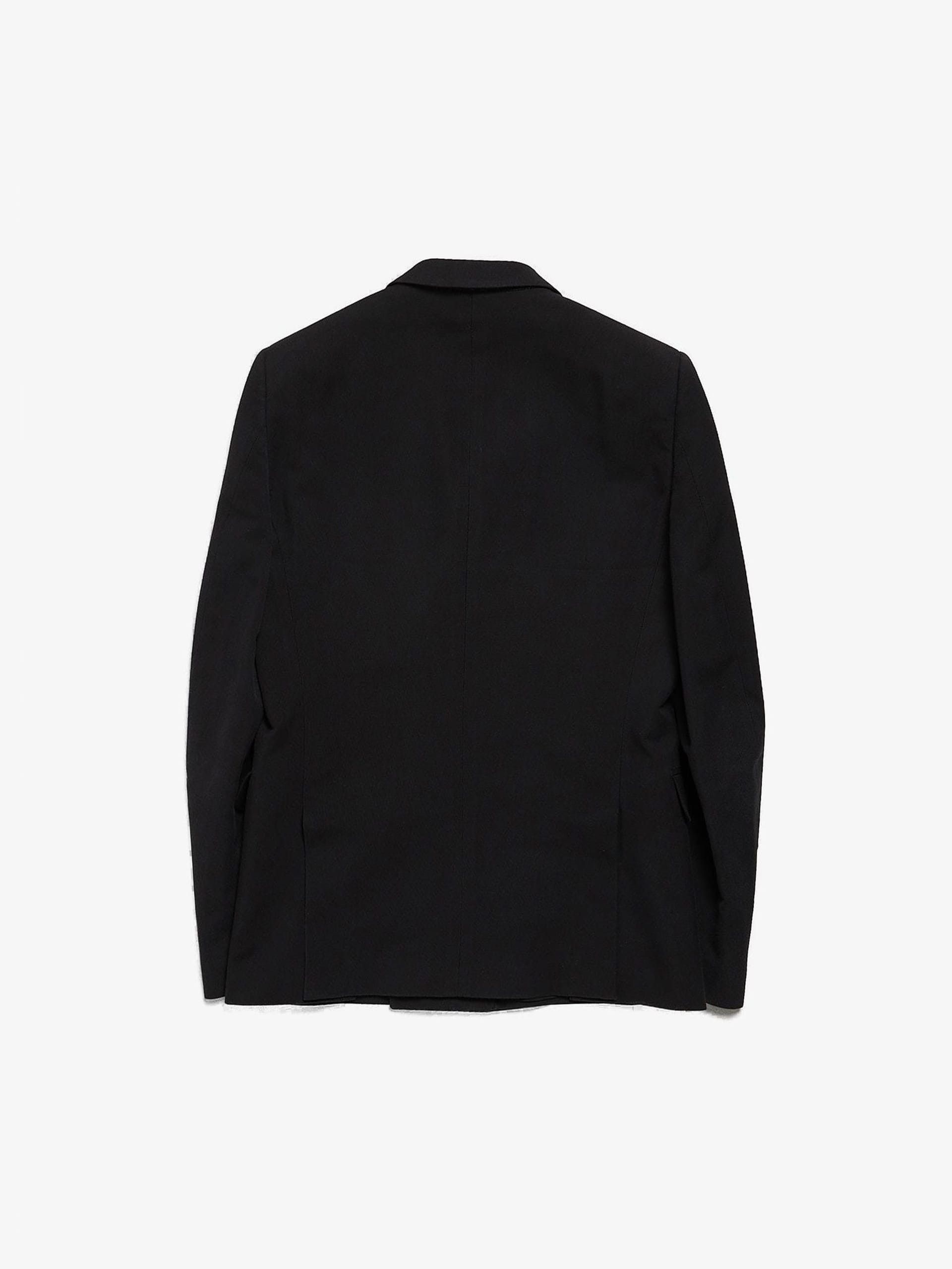 Stella McCartney Black Double Breasted Viscose and Cotton Blend Blazer Jacket Size US M / EU 48-50 / 2 - 2 Thumbnail