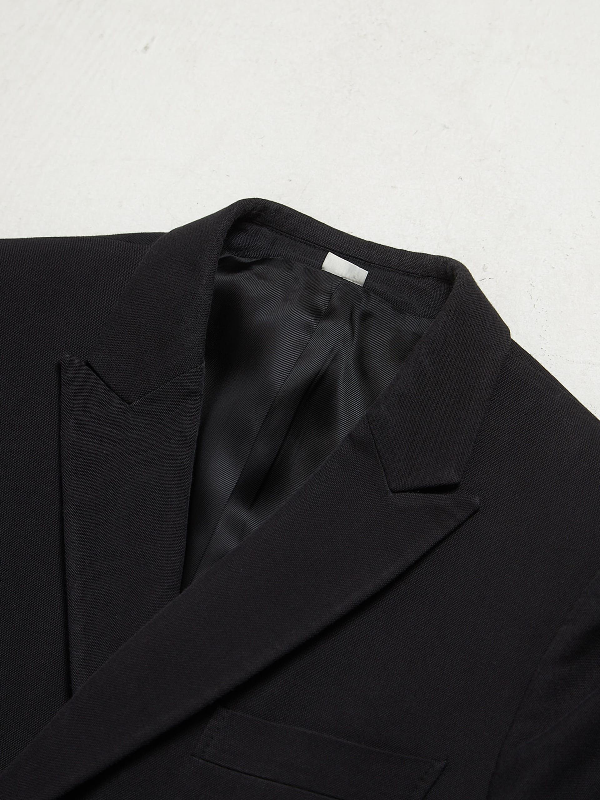 Stella McCartney Black Double Breasted Viscose and Cotton Blend Blazer Jacket Size US M / EU 48-50 / 2 - 3 Thumbnail
