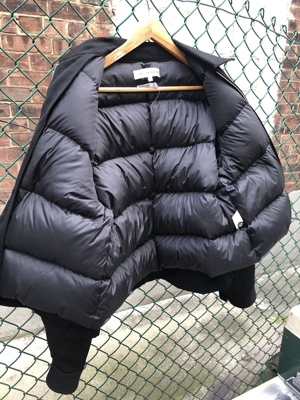 Comme des Garcons SHIRT Black Wool Down Filled Puffer | Grailed