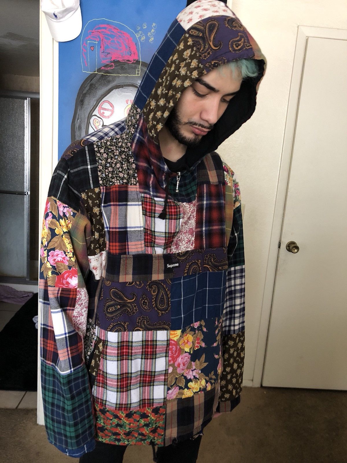 Patchwork anorak shop supreme