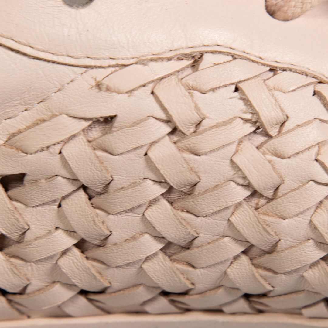 Zimmermann Pink Leather Woven Trainers Size US 11 / IT 41 - 5 Thumbnail