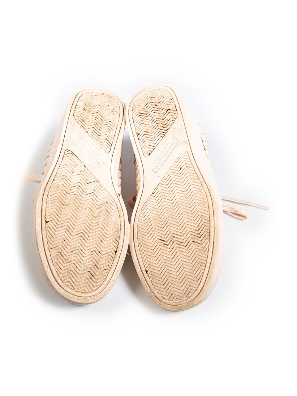 Zimmermann Pink Leather Woven Trainers Size US 11 / IT 41 - 4 Thumbnail