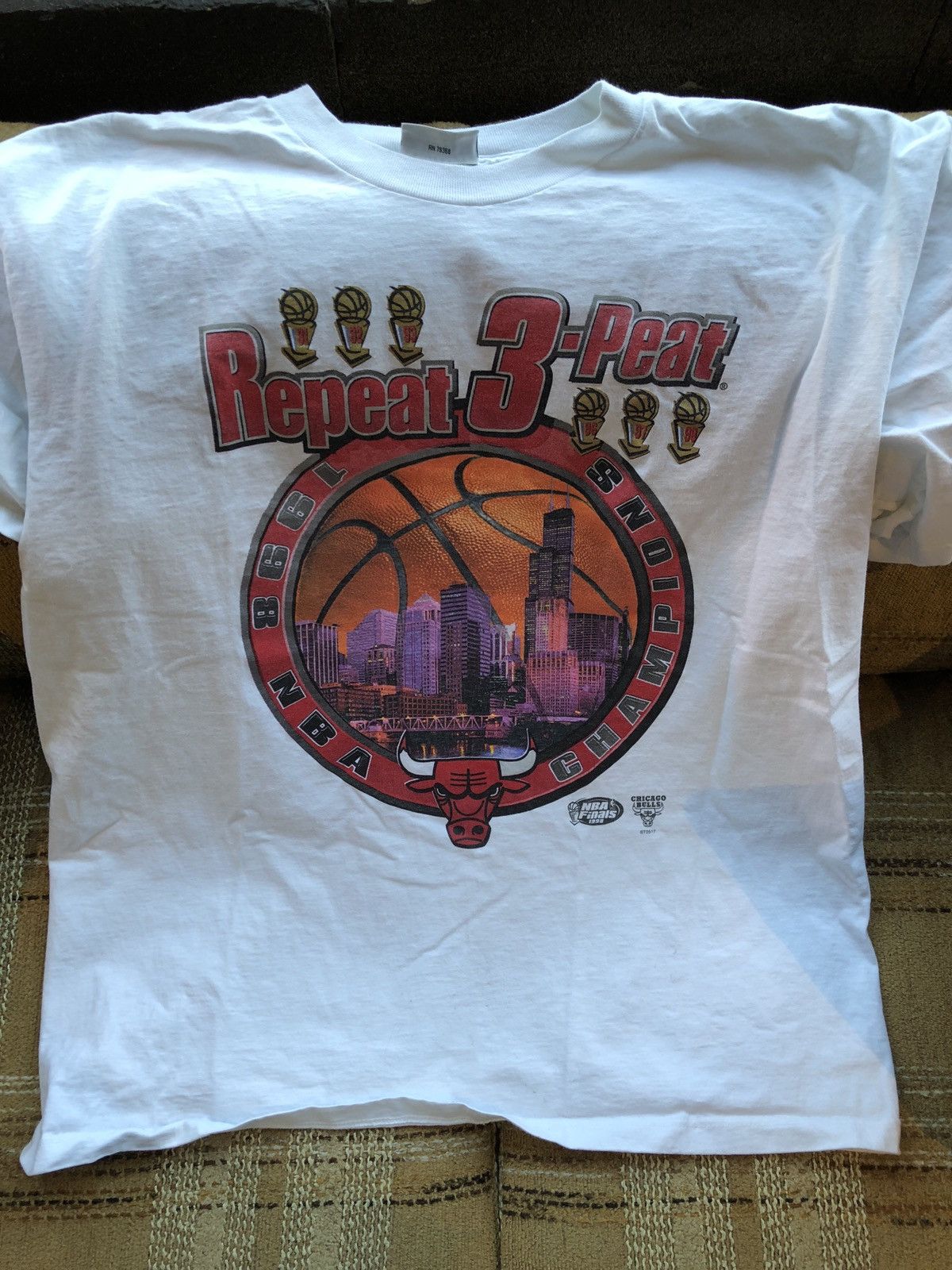 Vintage Chicago Bulls 3 Peat T Shirt Vintage | Grailed