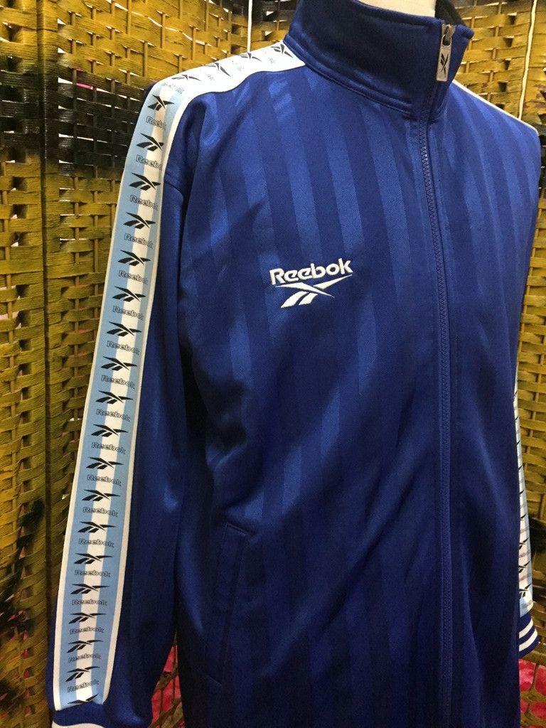 Reebok Vintage REEBOK stripe logo sweater (code:F) Size US XL / EU 56 / 4 - 3 Thumbnail