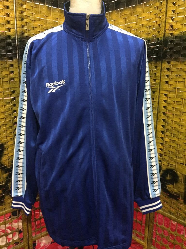 Reebok Vintage REEBOK stripe logo sweater (code:F) Size US XL / EU 56 / 4 - 2 Thumbnail