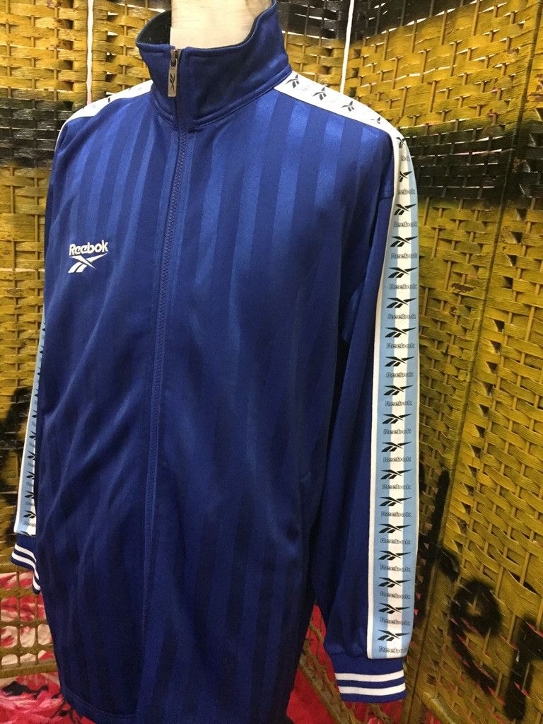 Reebok Vintage REEBOK stripe logo sweater (code:F) Size US XL / EU 56 / 4 - 4 Thumbnail