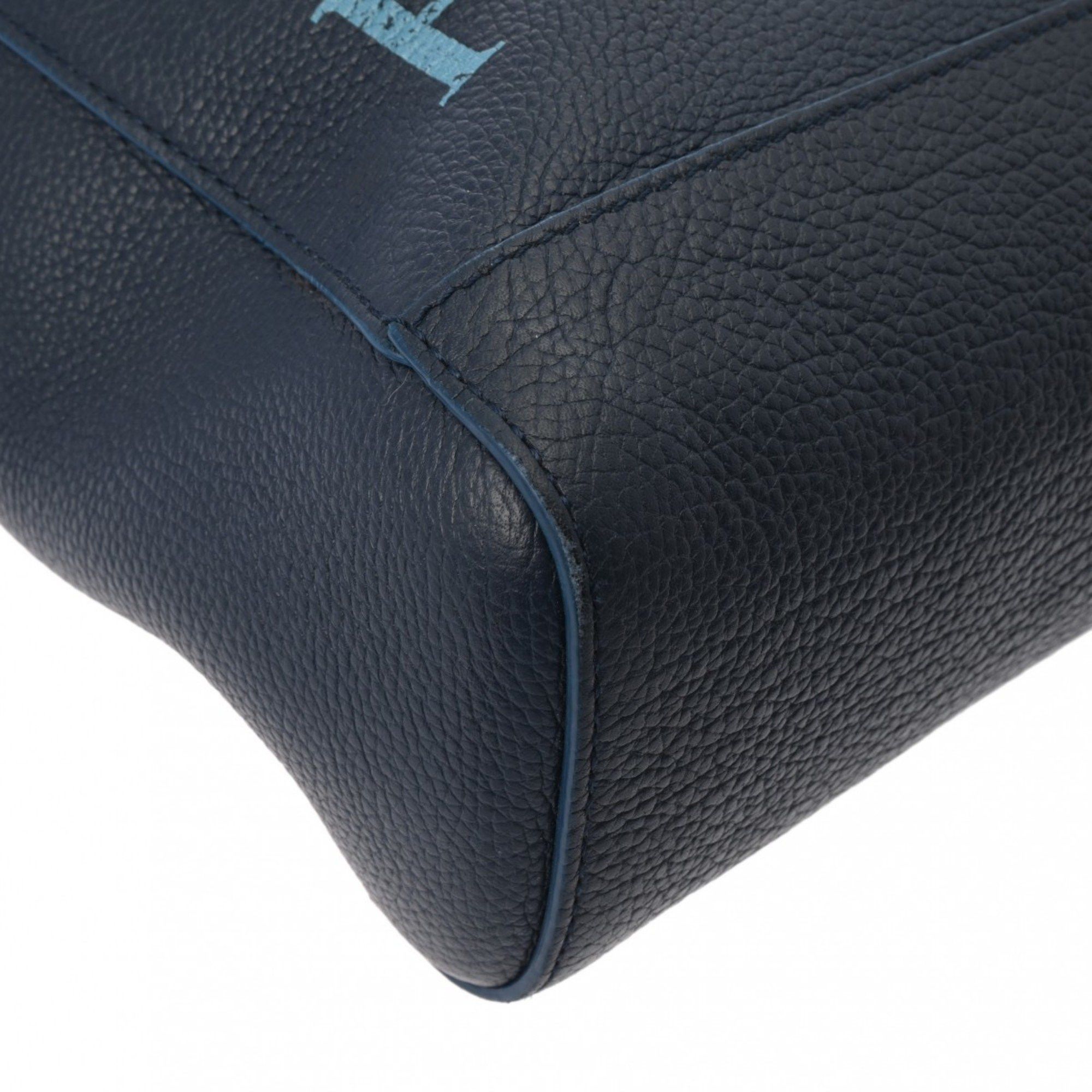 Bvlgari BVLGARI Fragment Collaboration Dark Blue Men's Leather Tote Bag Size ONE SIZE - 8 Thumbnail
