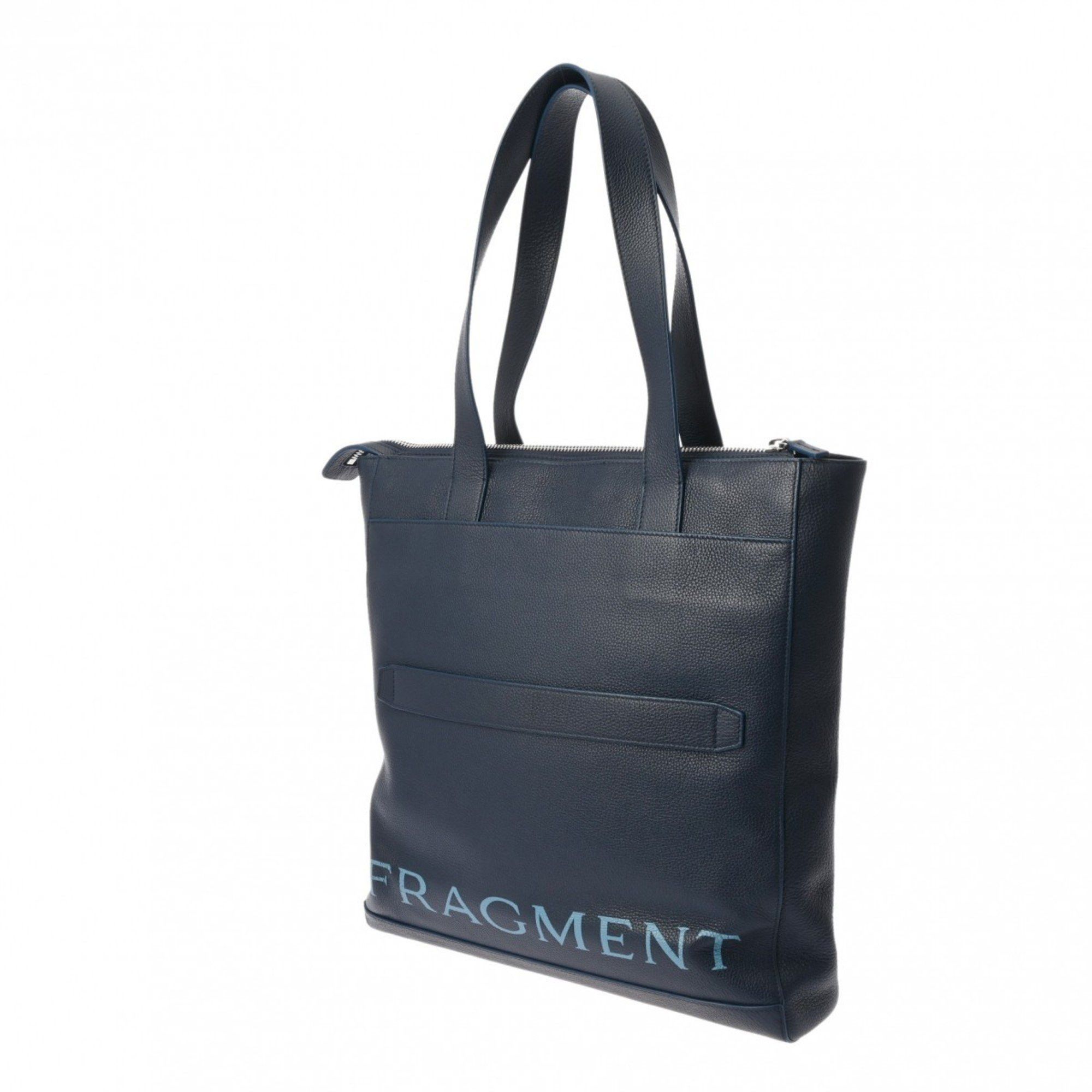 Bvlgari BVLGARI Fragment Collaboration Dark Blue Men's Leather Tote Bag Size ONE SIZE - 2 Thumbnail
