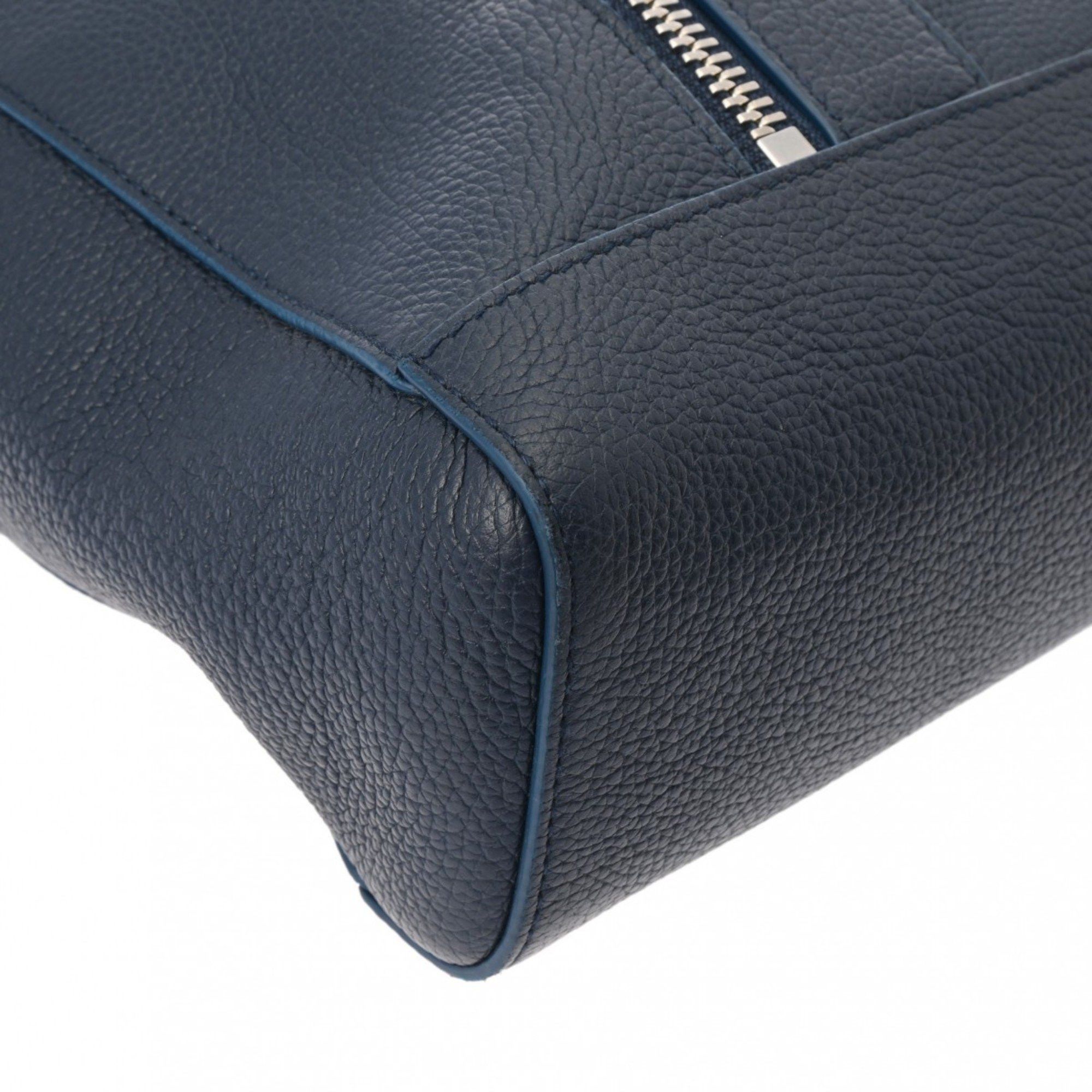 Bvlgari BVLGARI Fragment Collaboration Dark Blue Men's Leather Tote Bag Size ONE SIZE - 6 Thumbnail