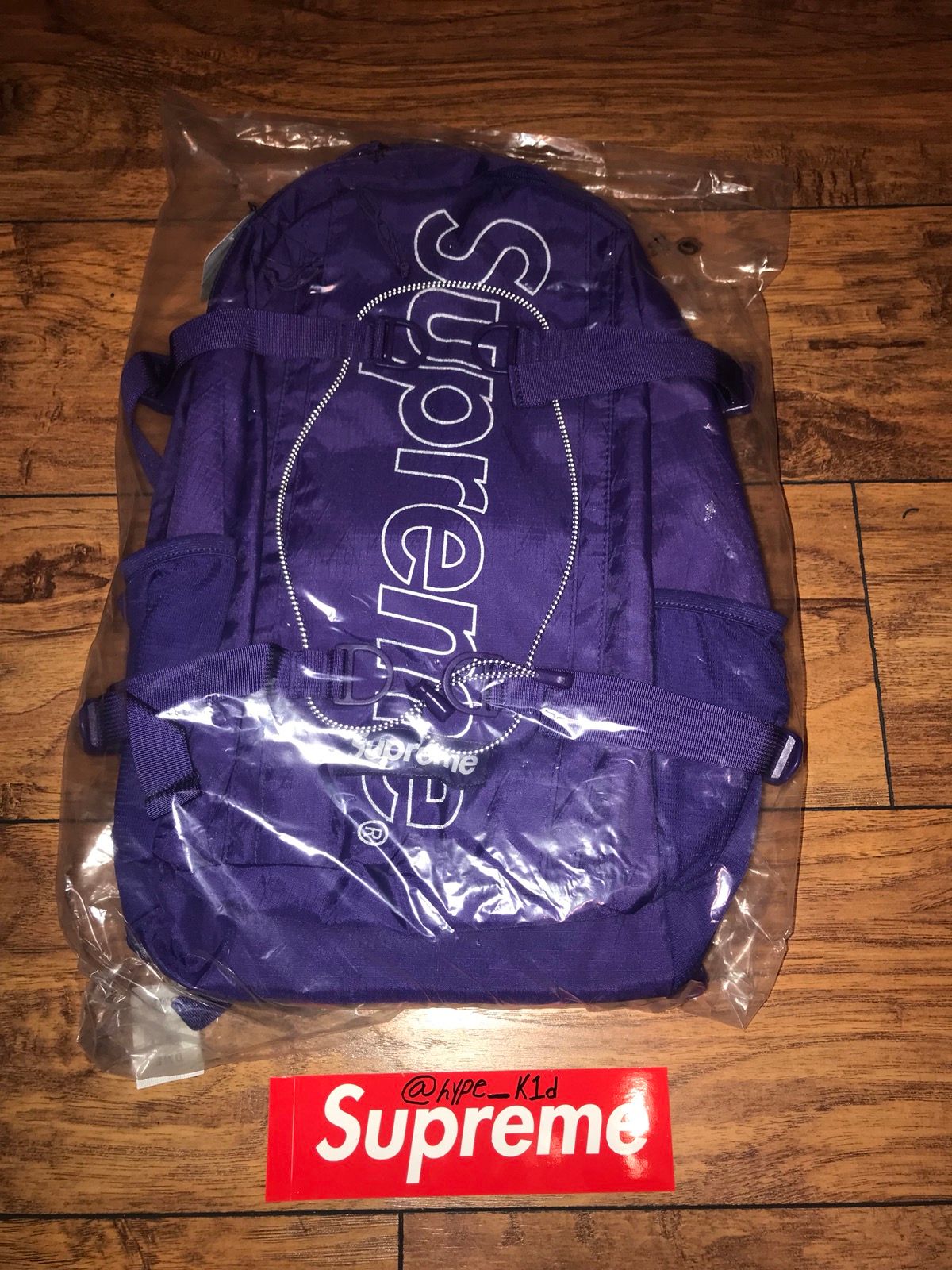 Supreme Backpack (FW18) Purple  Supreme backpack, Backpacks, Osprey  backpack