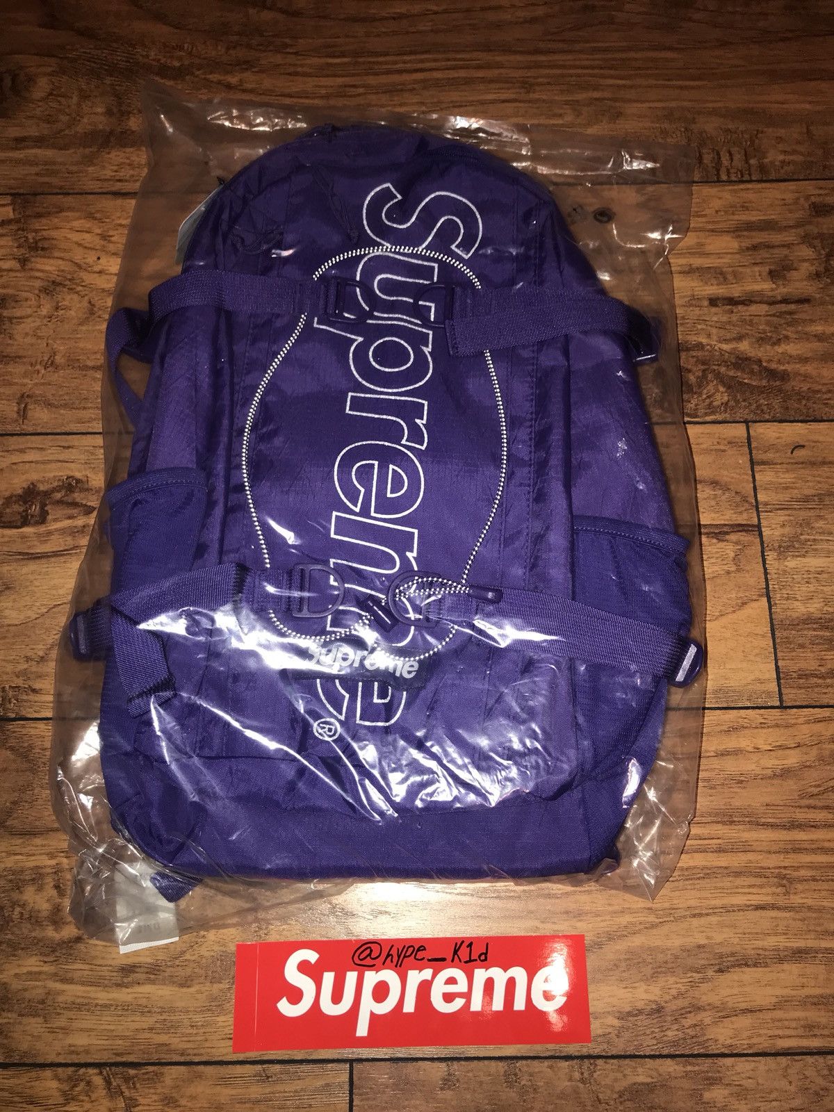 Supreme Backpack (FW18) Purple  Supreme backpack, Backpacks, Osprey  backpack