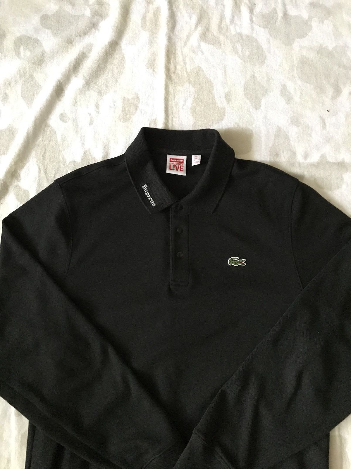 Lacoste × Supreme Supreme X Lacoste Jersey L/S Polo | Grailed