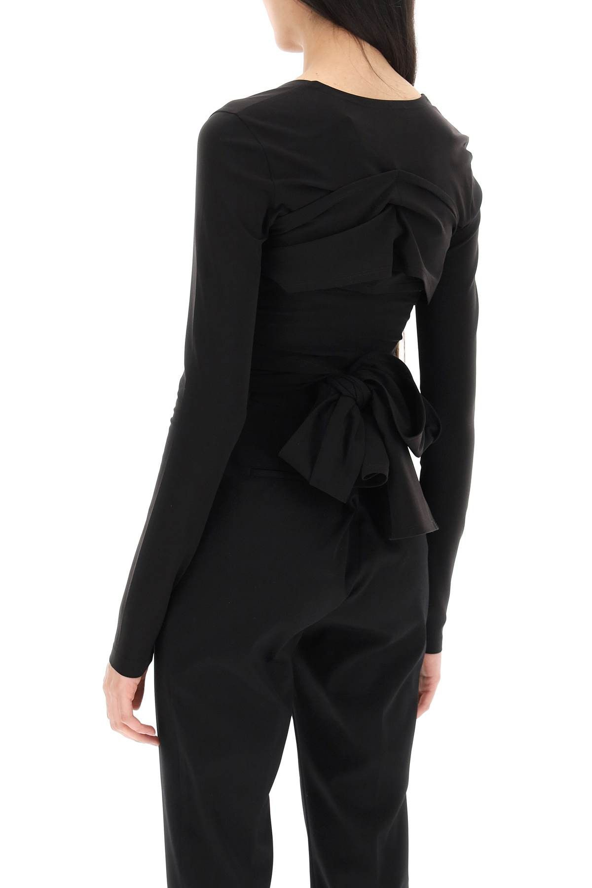 Dolce & Gabbana DOLCE & GABBANA Milano Stitch Jersey Shrug Size S / US 4 / IT 40 - 3 Thumbnail