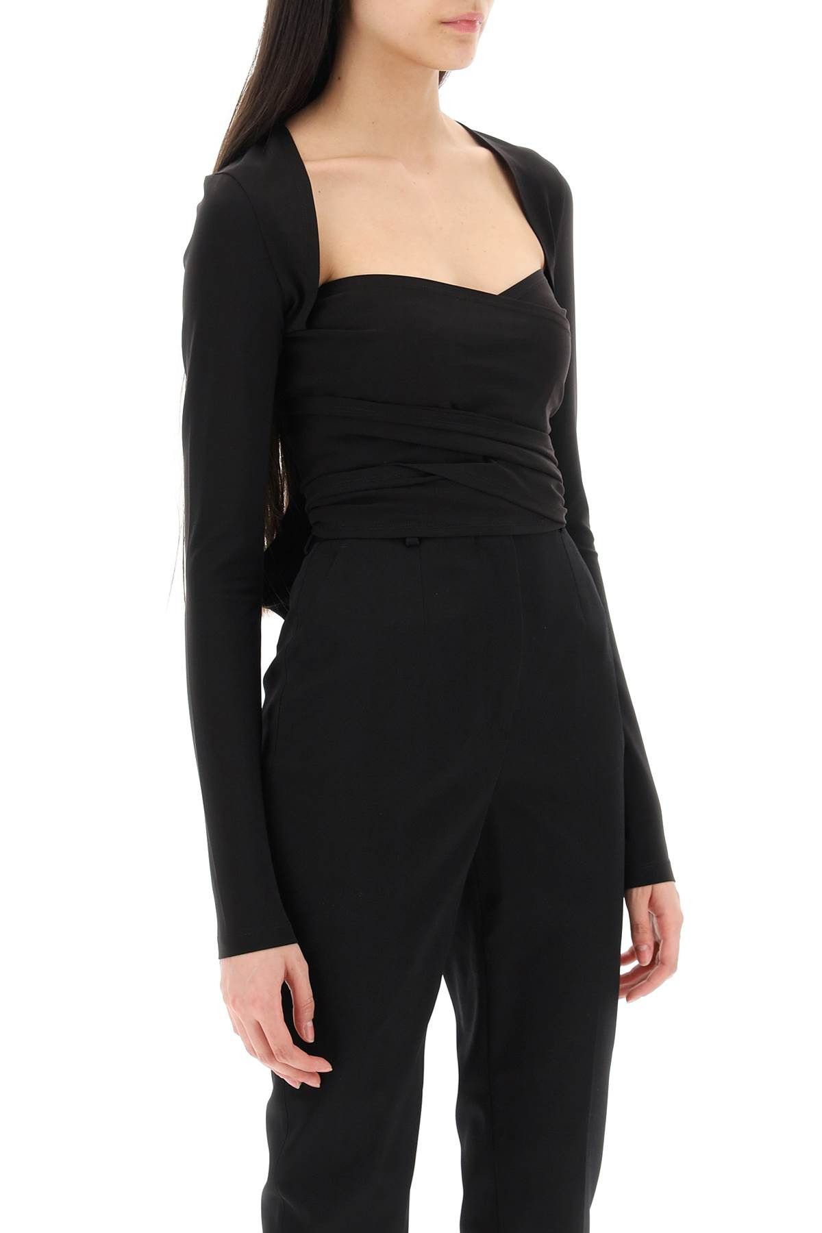 Dolce & Gabbana DOLCE & GABBANA Milano Stitch Jersey Shrug Size S / US 4 / IT 40 - 2 Thumbnail