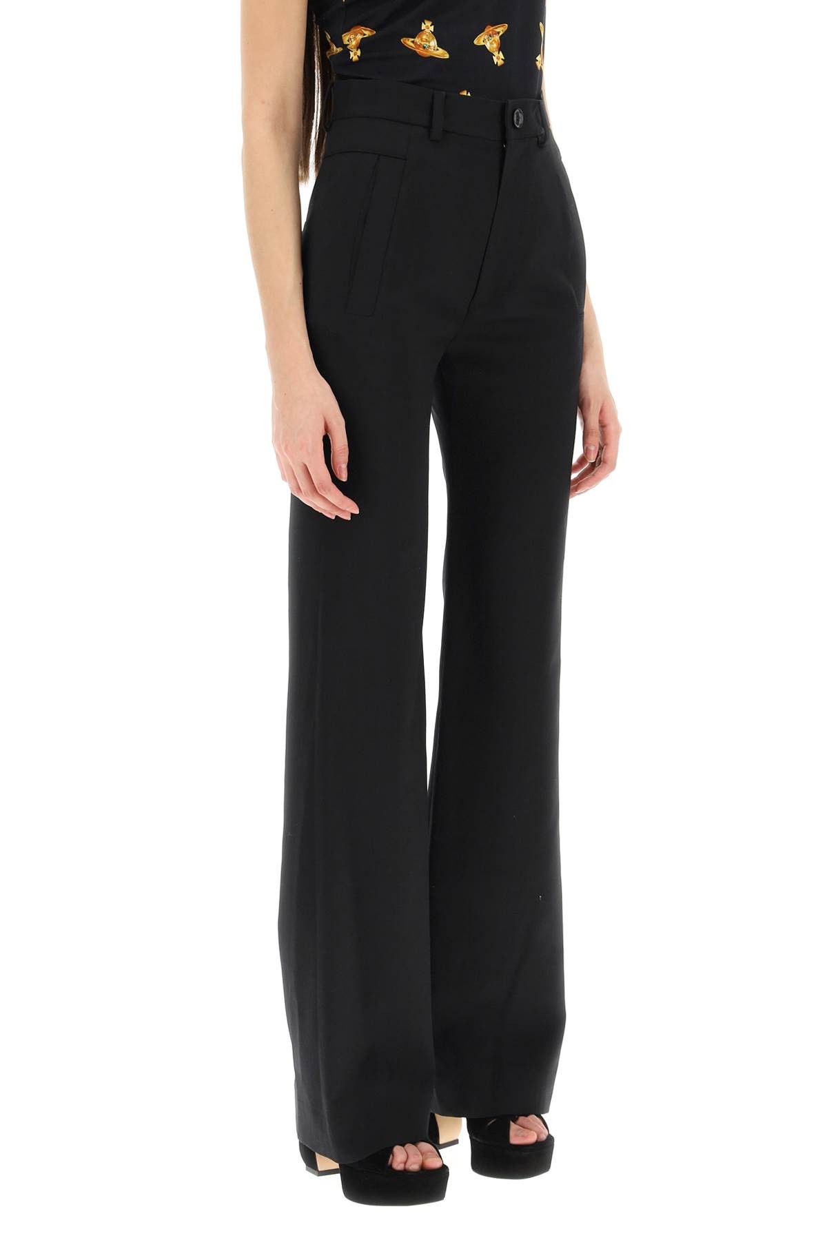 Vivienne Westwood VIVIENNE WESTWOOD Ray Trousers In Wool Serge Size 27" / US 4 / IT 40 - 2 Thumbnail