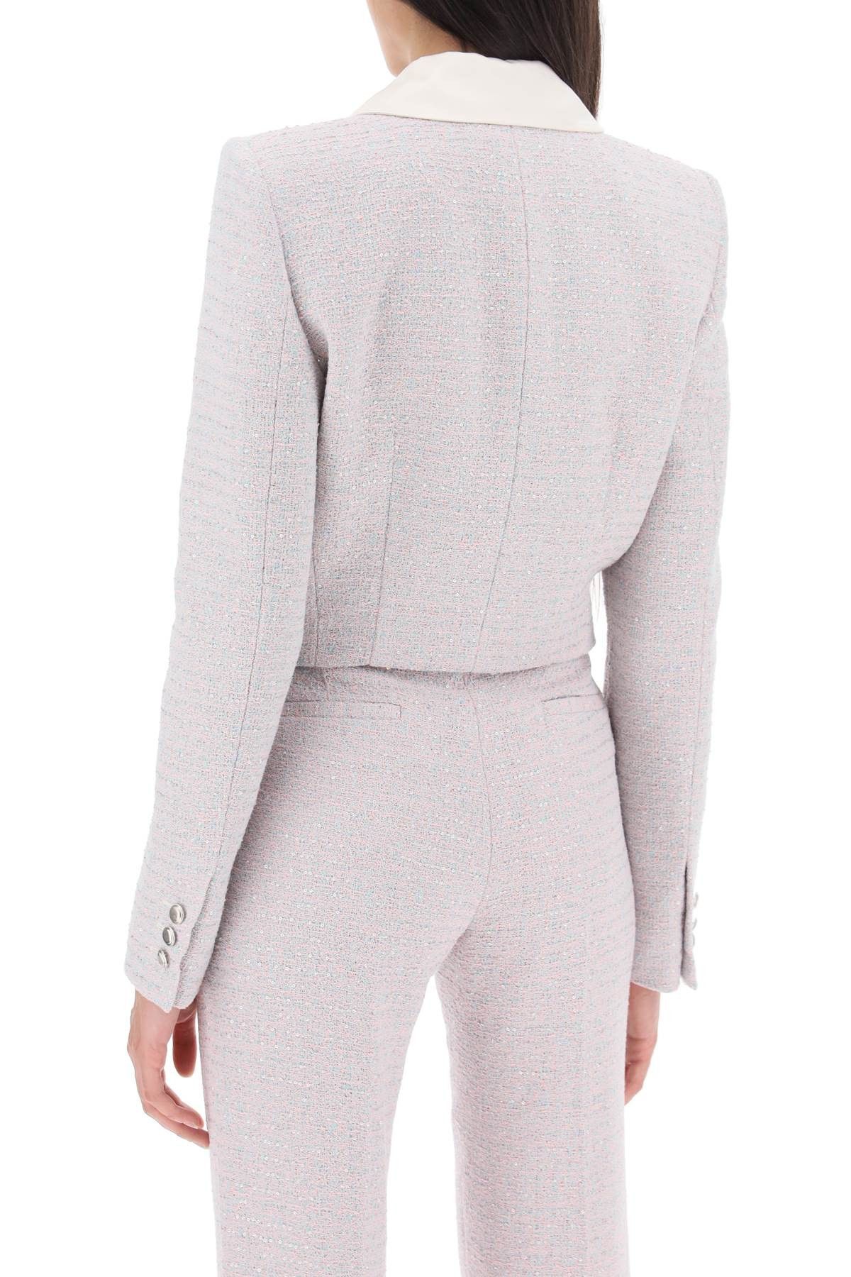Alessandra Rich ALESSANDRA RICH Cropped Jacket In Tweed Boucle' Size S / US 4 / IT 40 - 3 Thumbnail