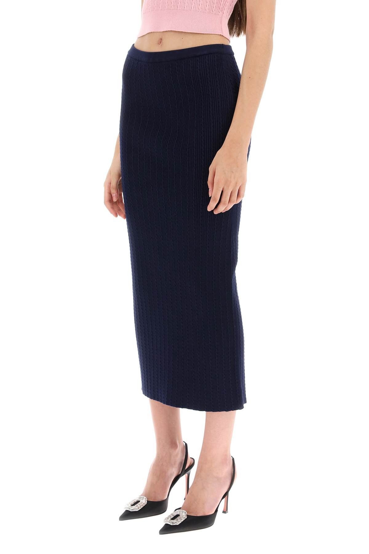 Alessandra Rich ALESSANDRA RICH Knitted Pencil Skirt Size 26" / US 2 / IT 38 - 4 Thumbnail