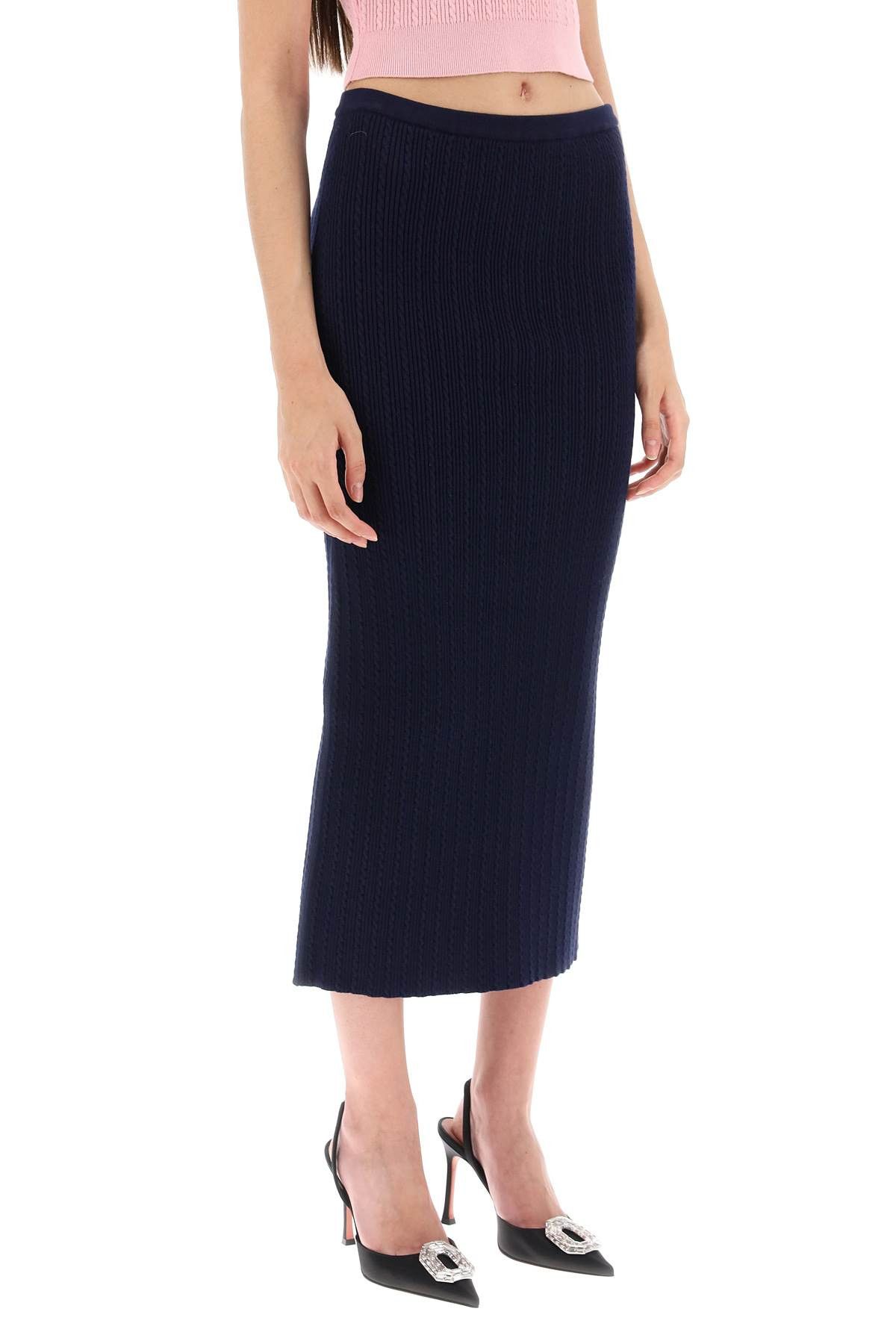 Alessandra Rich ALESSANDRA RICH Knitted Pencil Skirt Size 26" / US 2 / IT 38 - 2 Thumbnail