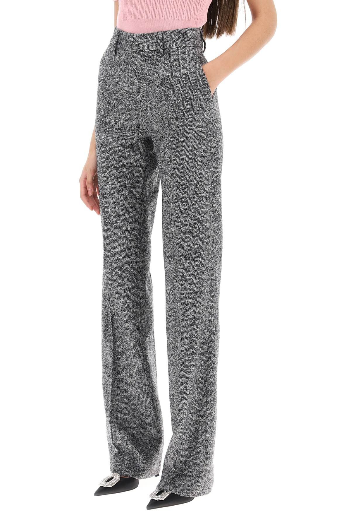 Alessandra Rich ALESSANDRA RICH Pants With Herringbone Motif Size 27" / US 4 / IT 40 - 4 Thumbnail