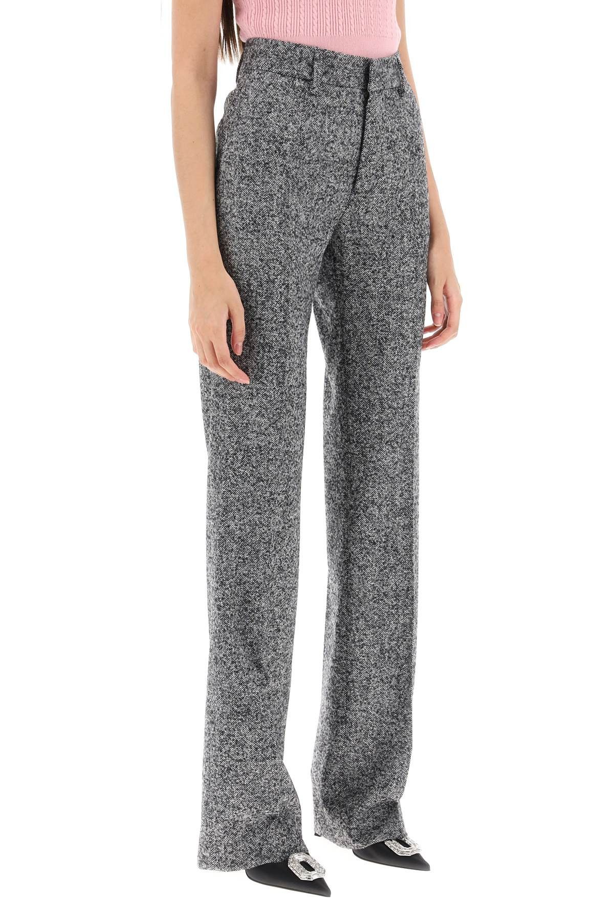 Alessandra Rich ALESSANDRA RICH Pants With Herringbone Motif Size 27" / US 4 / IT 40 - 2 Thumbnail