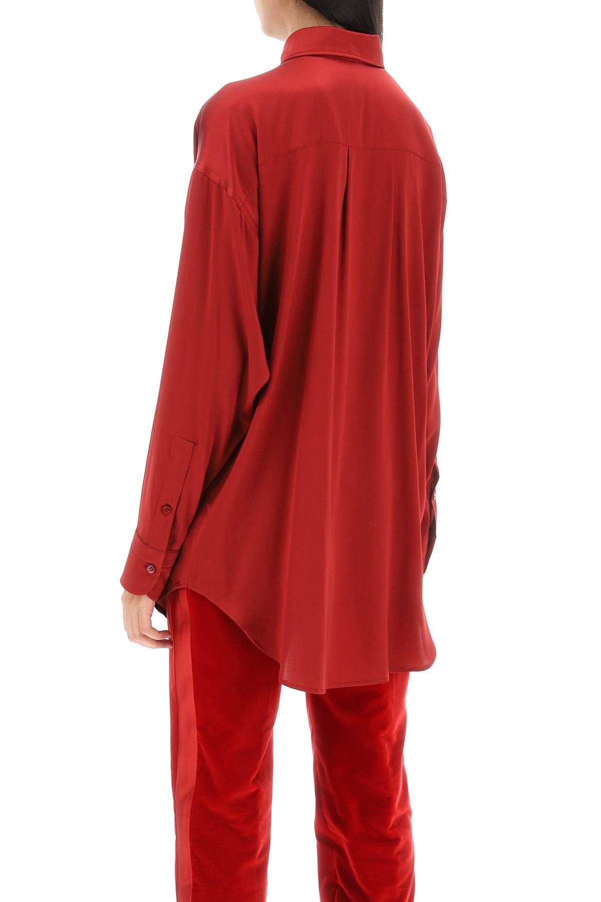 Tom Ford TOM FORD Stretch Silk Satin Shirt Size S / US 4 / IT 40 - 3 Thumbnail