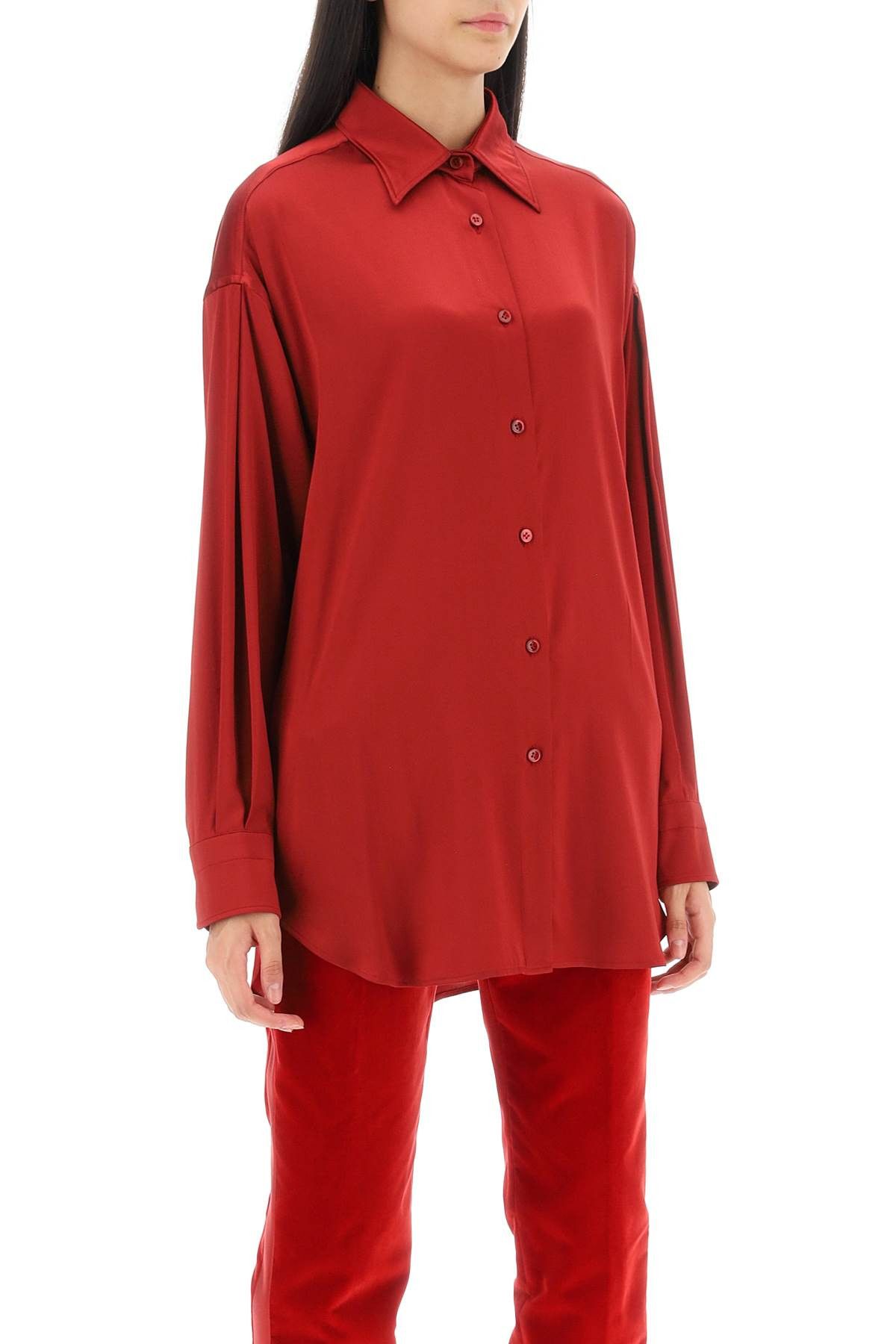 Tom Ford TOM FORD Stretch Silk Satin Shirt Size S / US 4 / IT 40 - 2 Thumbnail