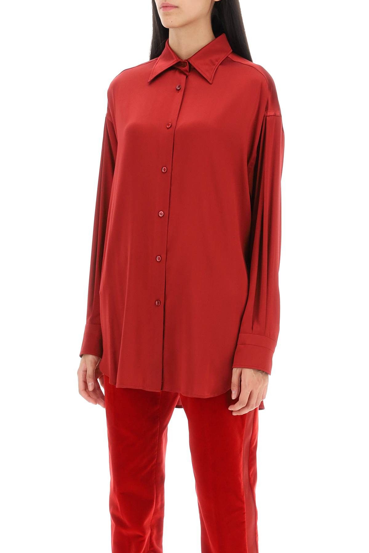 Tom Ford TOM FORD Stretch Silk Satin Shirt Size S / US 4 / IT 40 - 4 Thumbnail