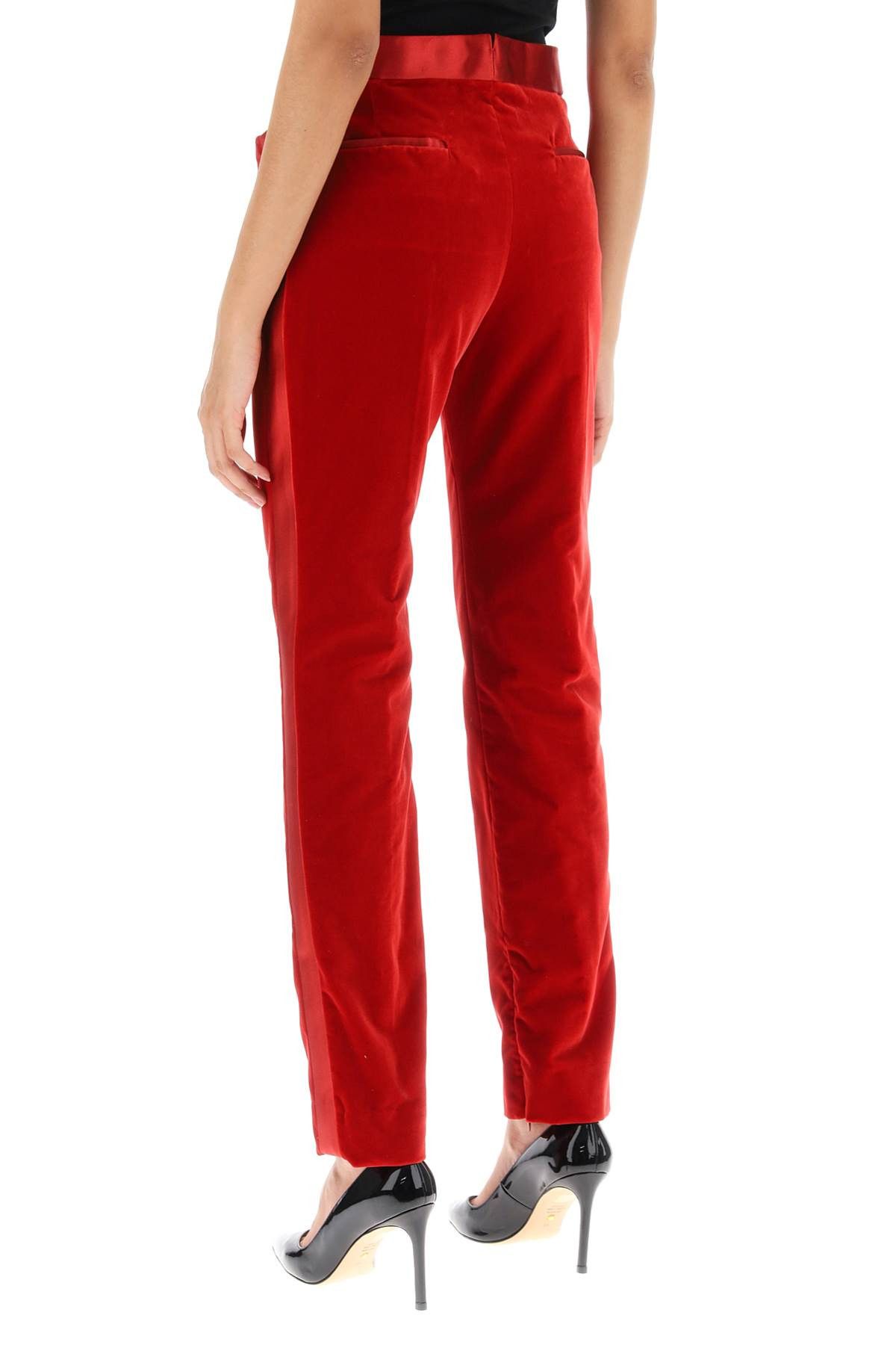 Tom Ford TOM FORD Velvet Pants With Satin Bands Size 27" / US 4 / IT 40 - 3 Thumbnail