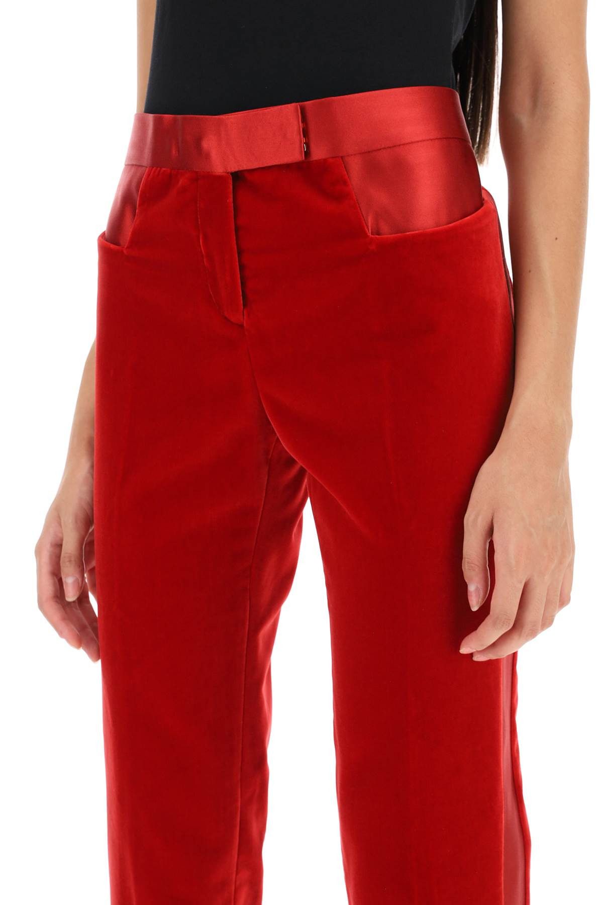 Tom Ford TOM FORD Velvet Pants With Satin Bands Size 27" / US 4 / IT 40 - 4 Thumbnail