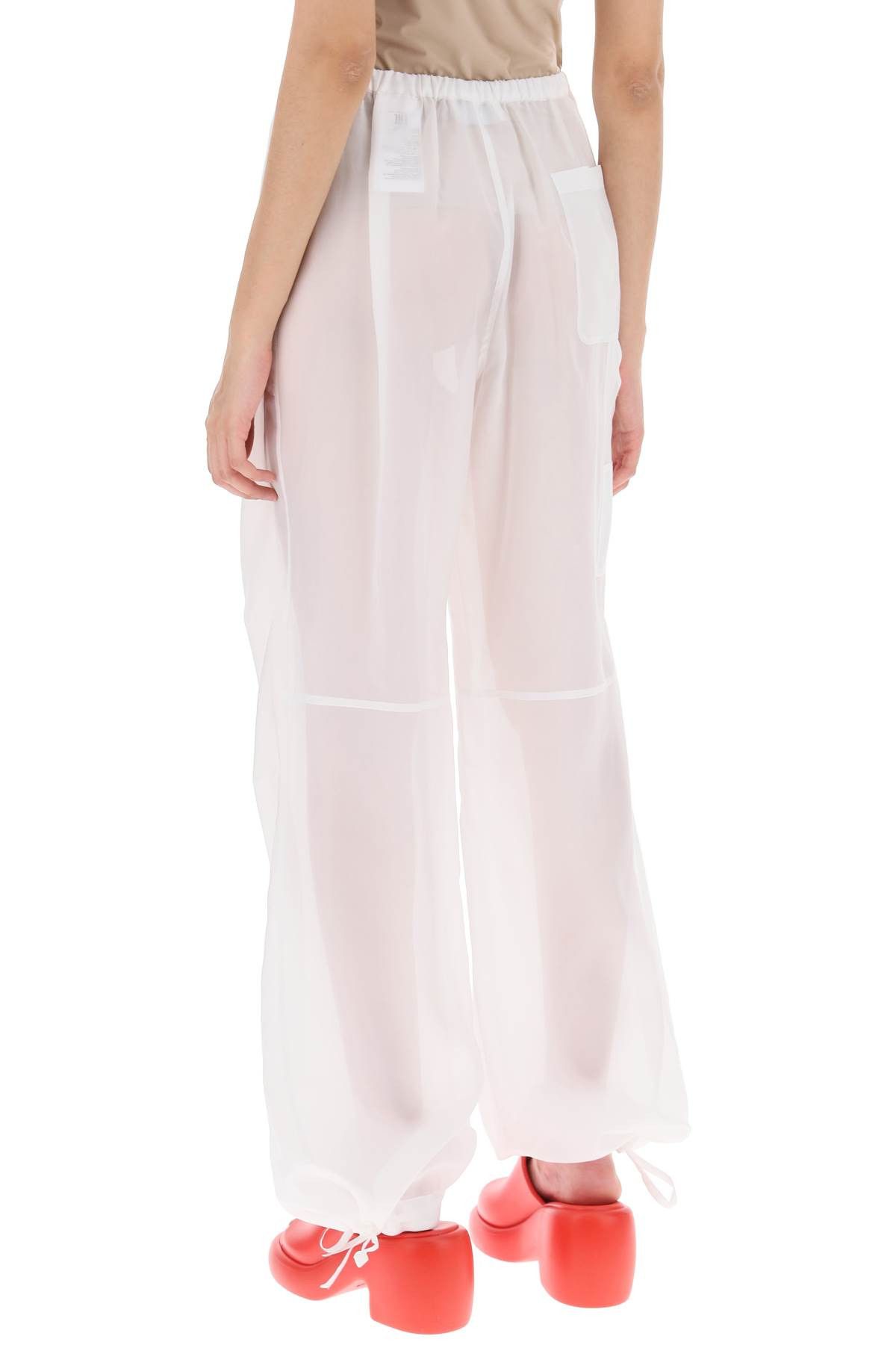 Salvatore Ferragamo FERRAGAMO Baggy Pants In Organza Size 26" / US 2 / IT 38 - 3 Thumbnail