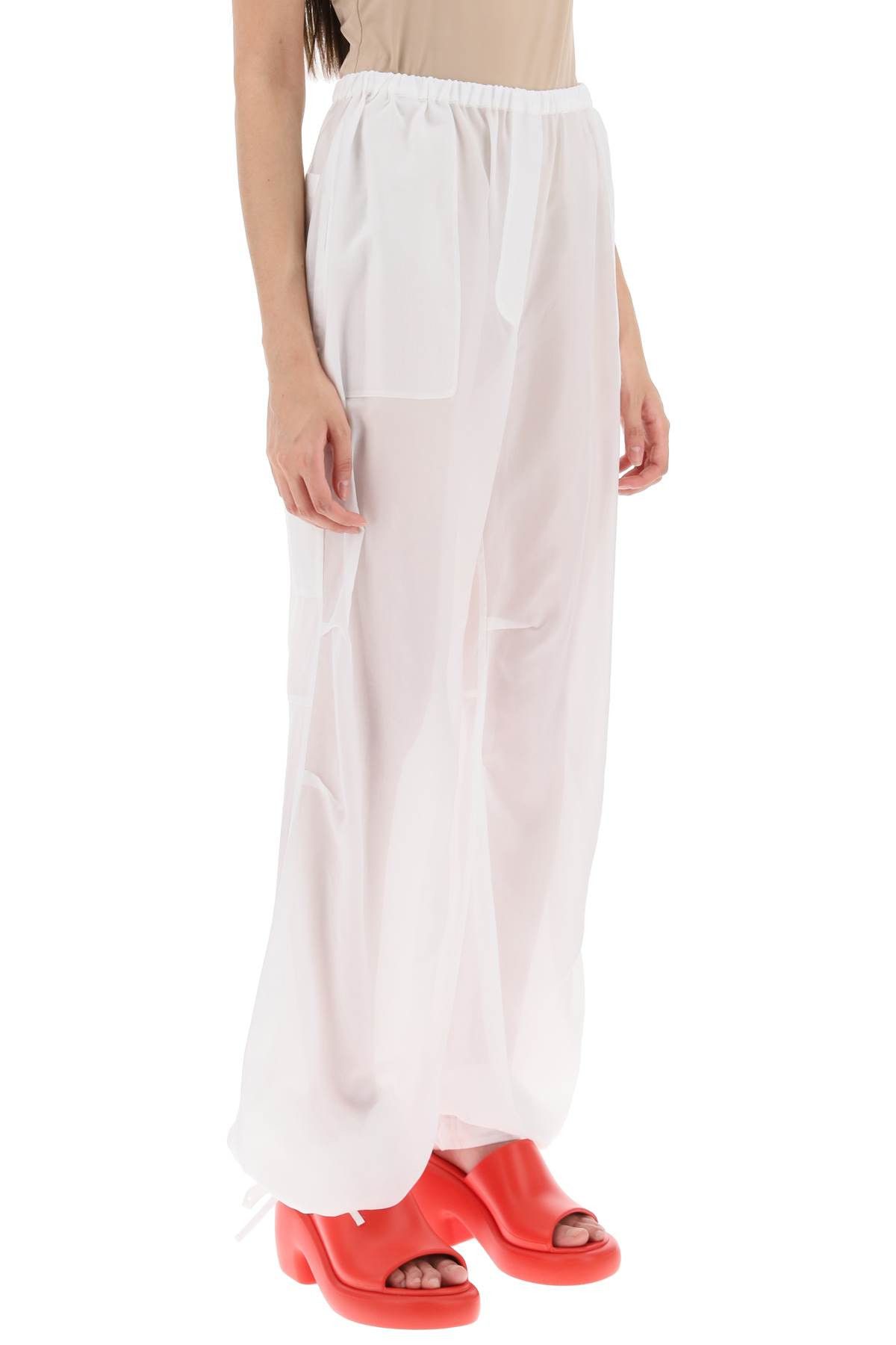 Salvatore Ferragamo FERRAGAMO Baggy Pants In Organza Size 26" / US 2 / IT 38 - 2 Thumbnail