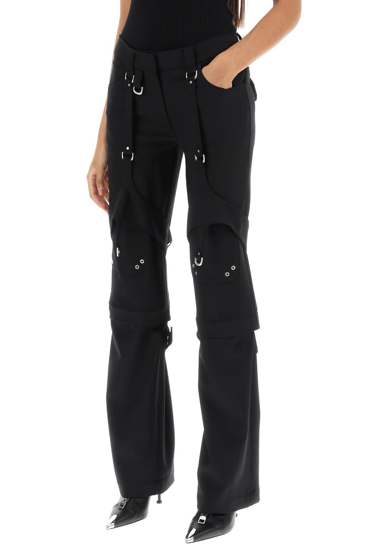 Off-White OFF-WHITE Cargo Pants In Wool Blend Size 26" / US 2 / IT 38 - 4 Thumbnail