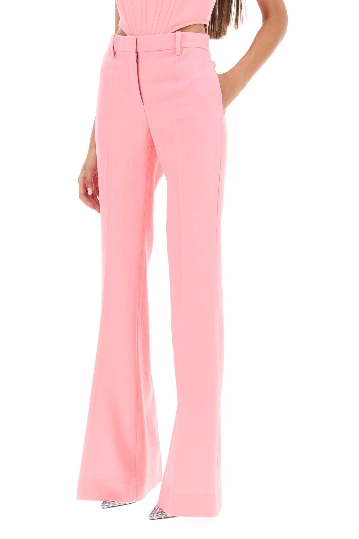 Versace VERSACE Low Waisted Flared Trousers Size 27" / US 4 / IT 40 - 4 Thumbnail