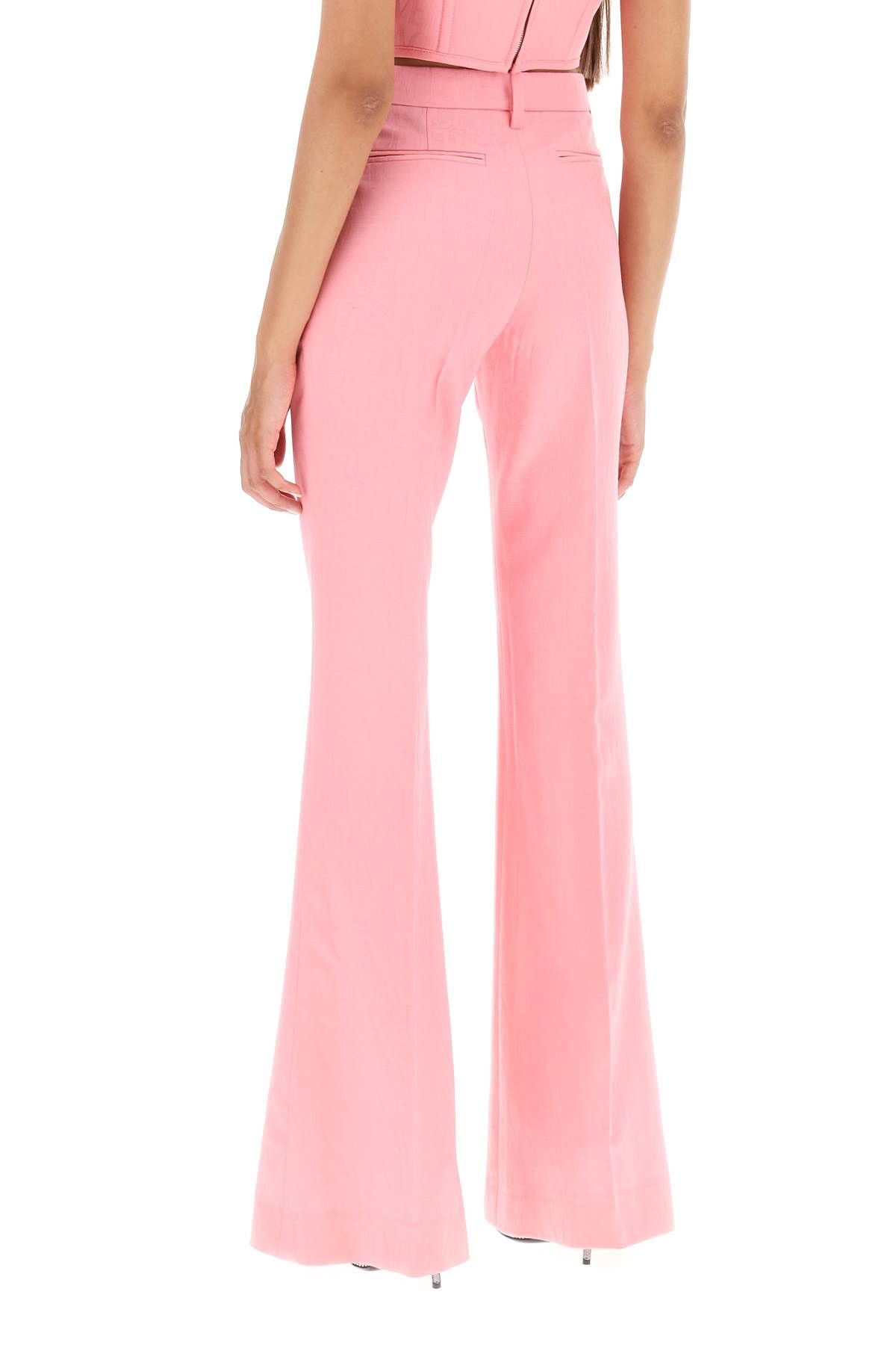 Versace VERSACE Low Waisted Flared Trousers Size 27" / US 4 / IT 40 - 3 Thumbnail