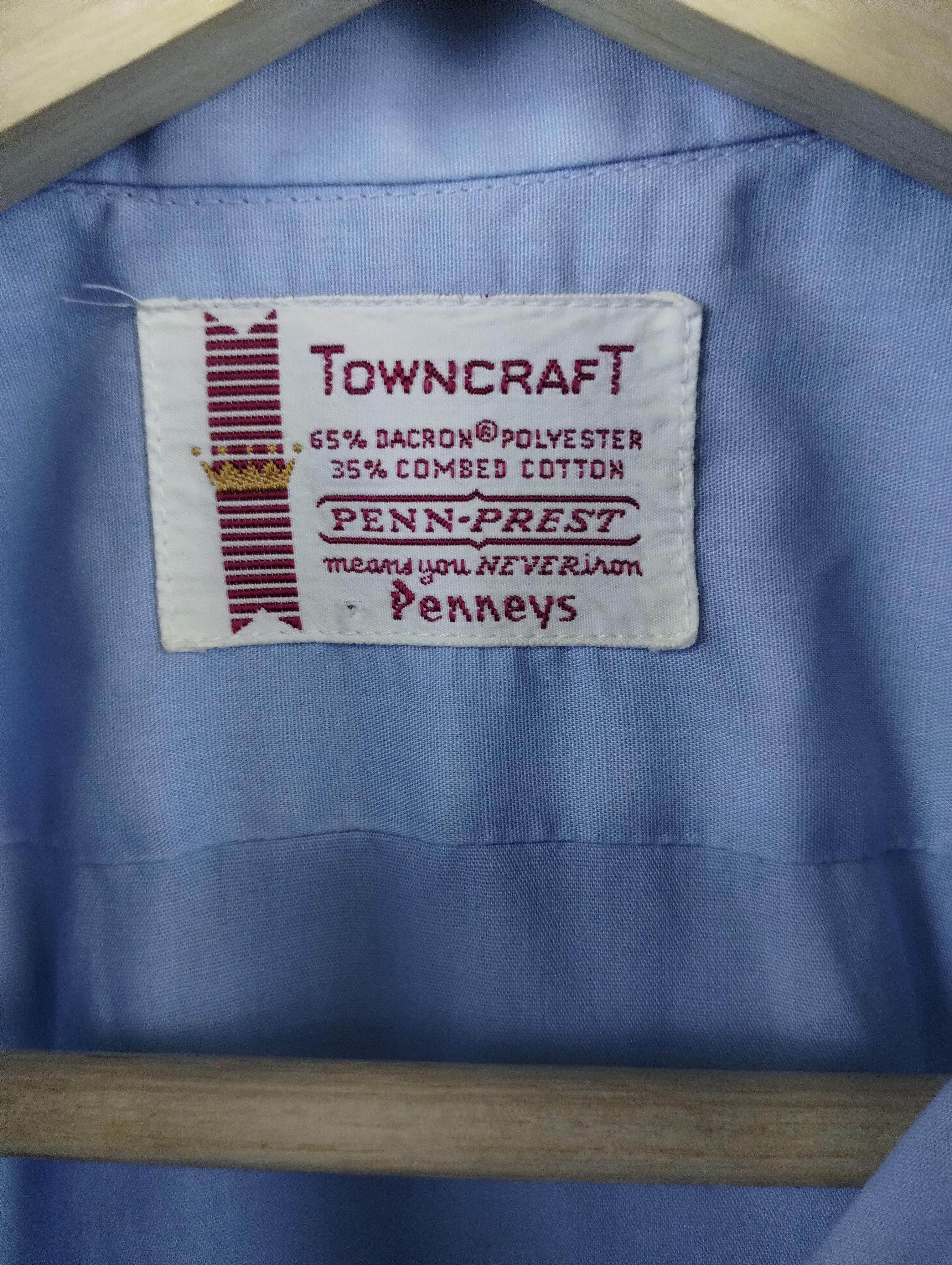 Vintage Vintage TownCraft Short Sleeve Button Up Size US M / EU 48-50 / 2 - 2 Thumbnail