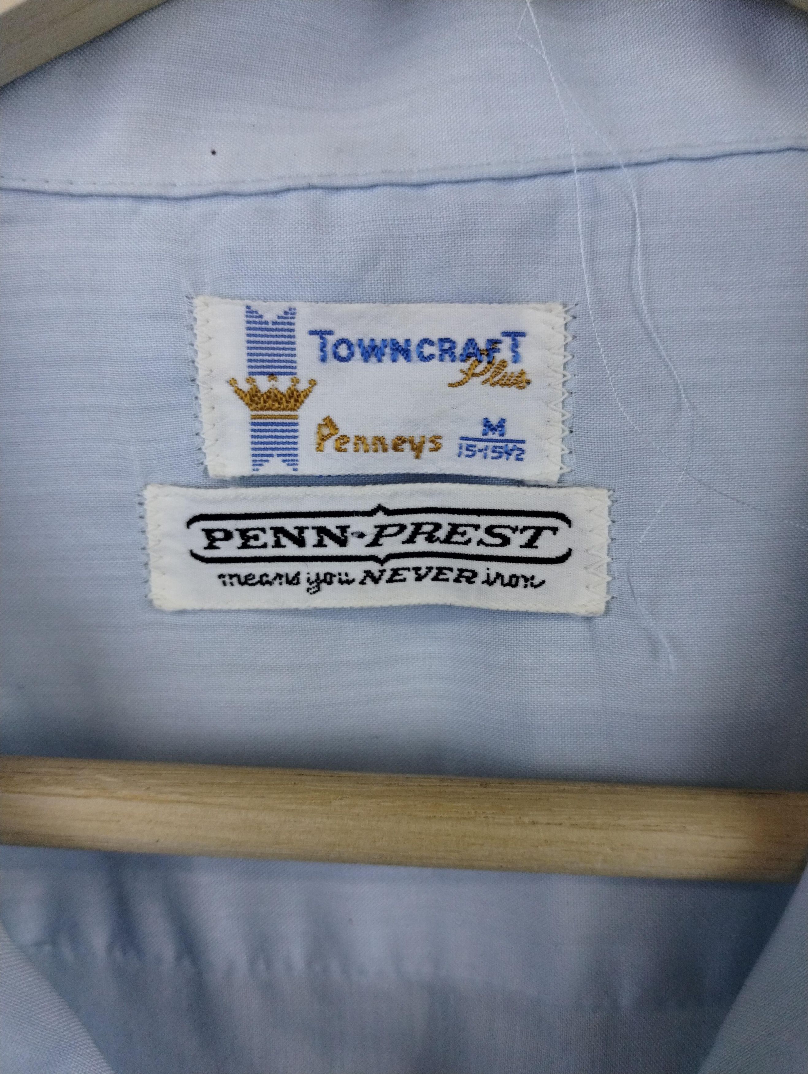 Vintage Vintage TownCraft Short Sleeve Button Up Size US M / EU 48-50 / 2 - 2 Thumbnail
