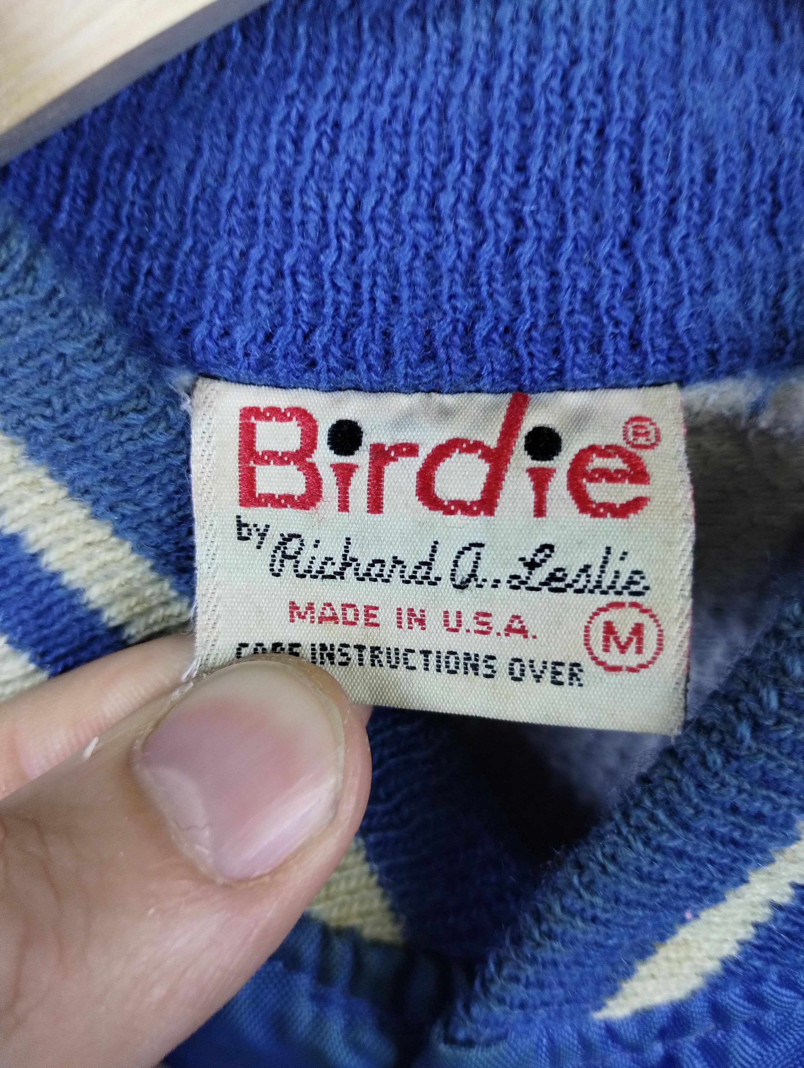 Vintage Vintage Birdie Distressed Polyester Varsity Jacket Size US M / EU 48-50 / 2 - 4 Thumbnail