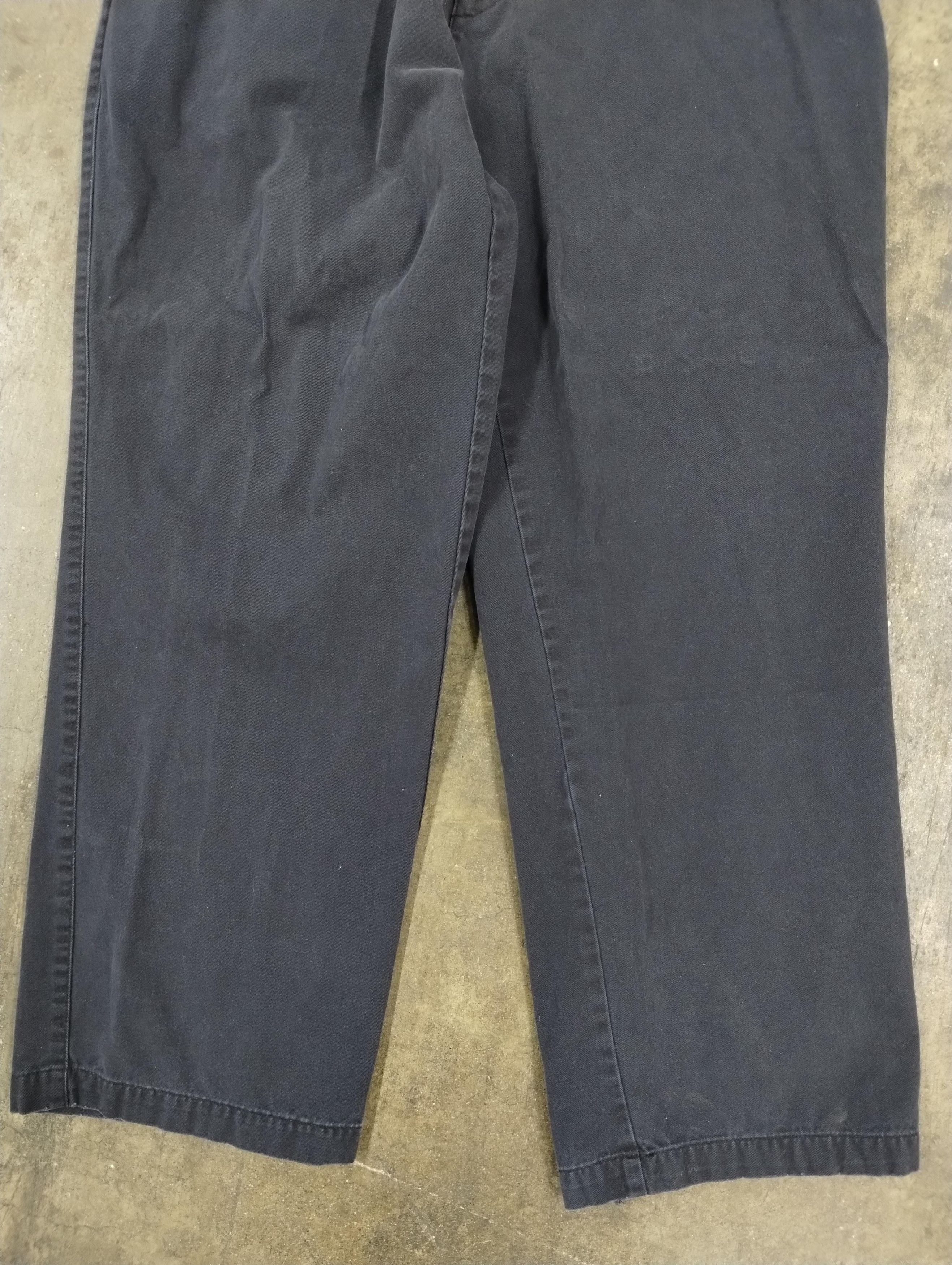 Vintage Vintage Steve&Barrys Navy Khakis (Missing Button) Size US 33 - 2 Thumbnail