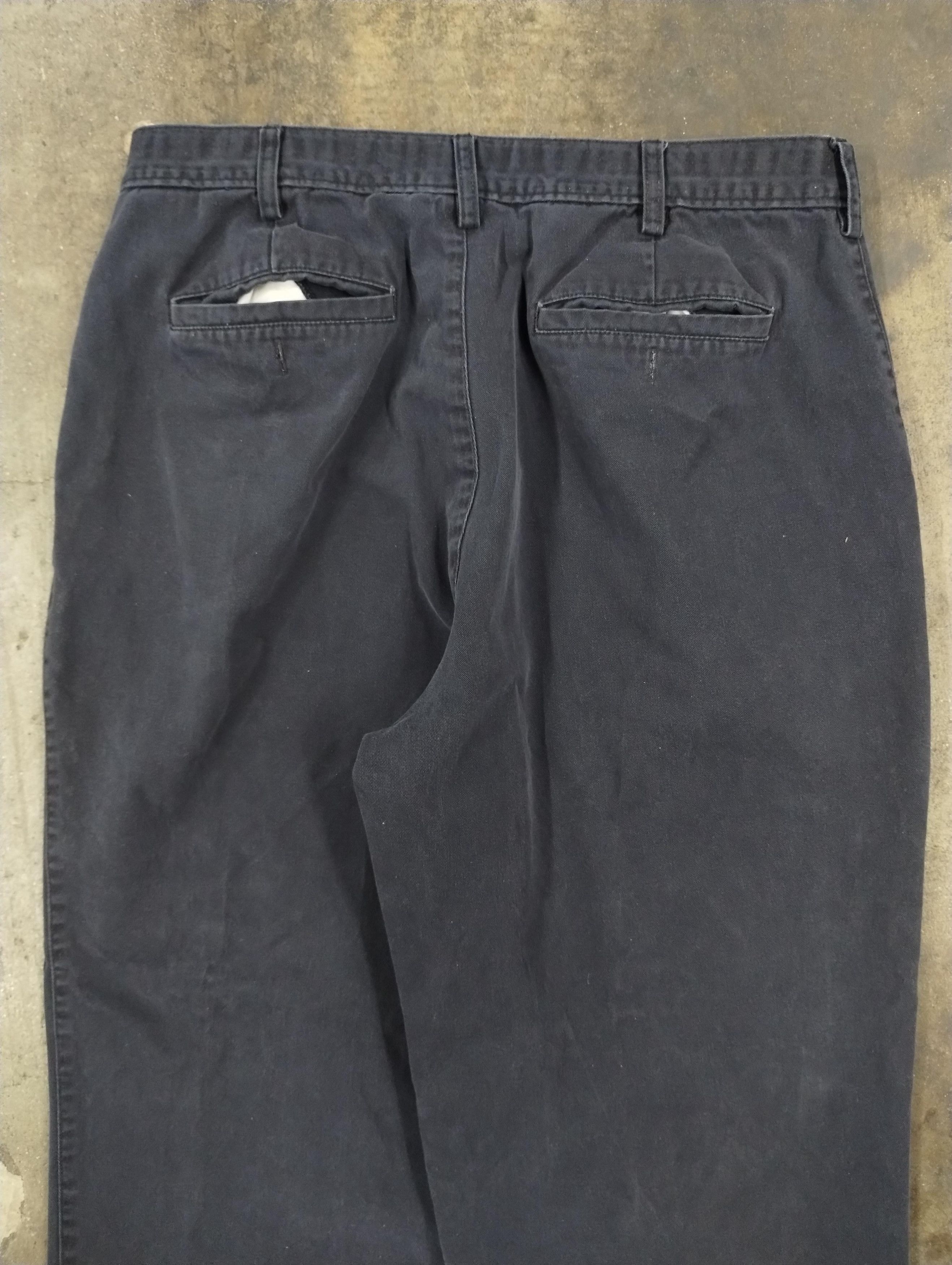 Vintage Vintage Steve&Barrys Navy Khakis (Missing Button) Size US 33 - 7 Thumbnail