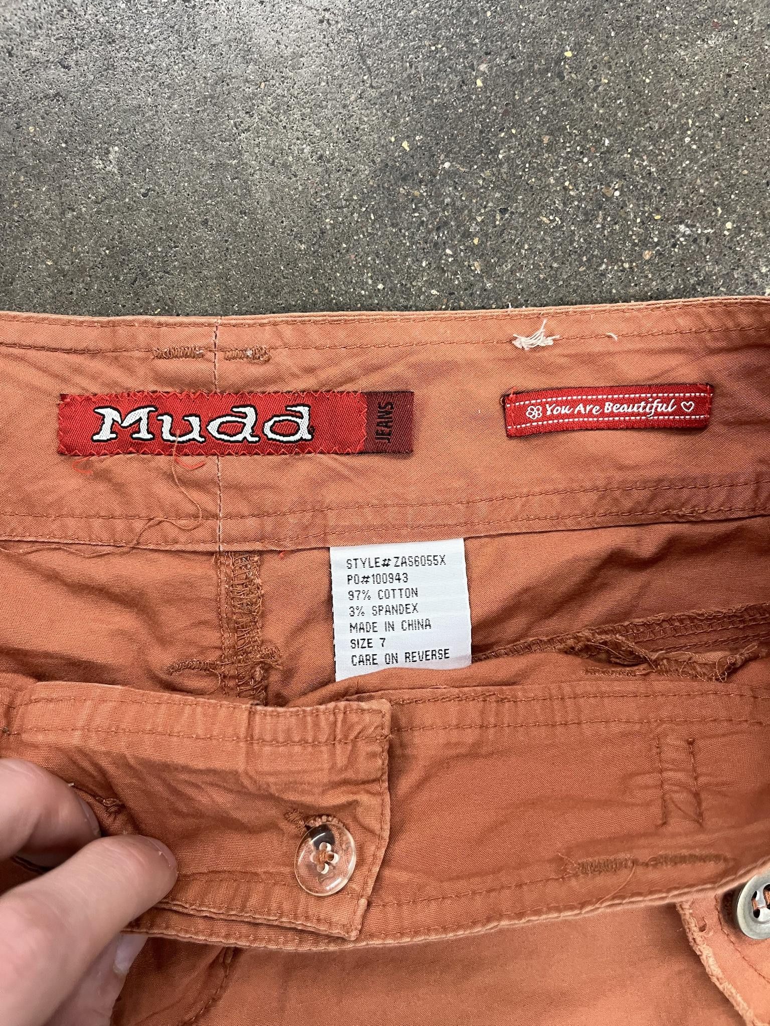 Other Y2K Girl Mudd Jeans Cargo Short Shorts (Missing Button) Size US 31 - 2 Thumbnail